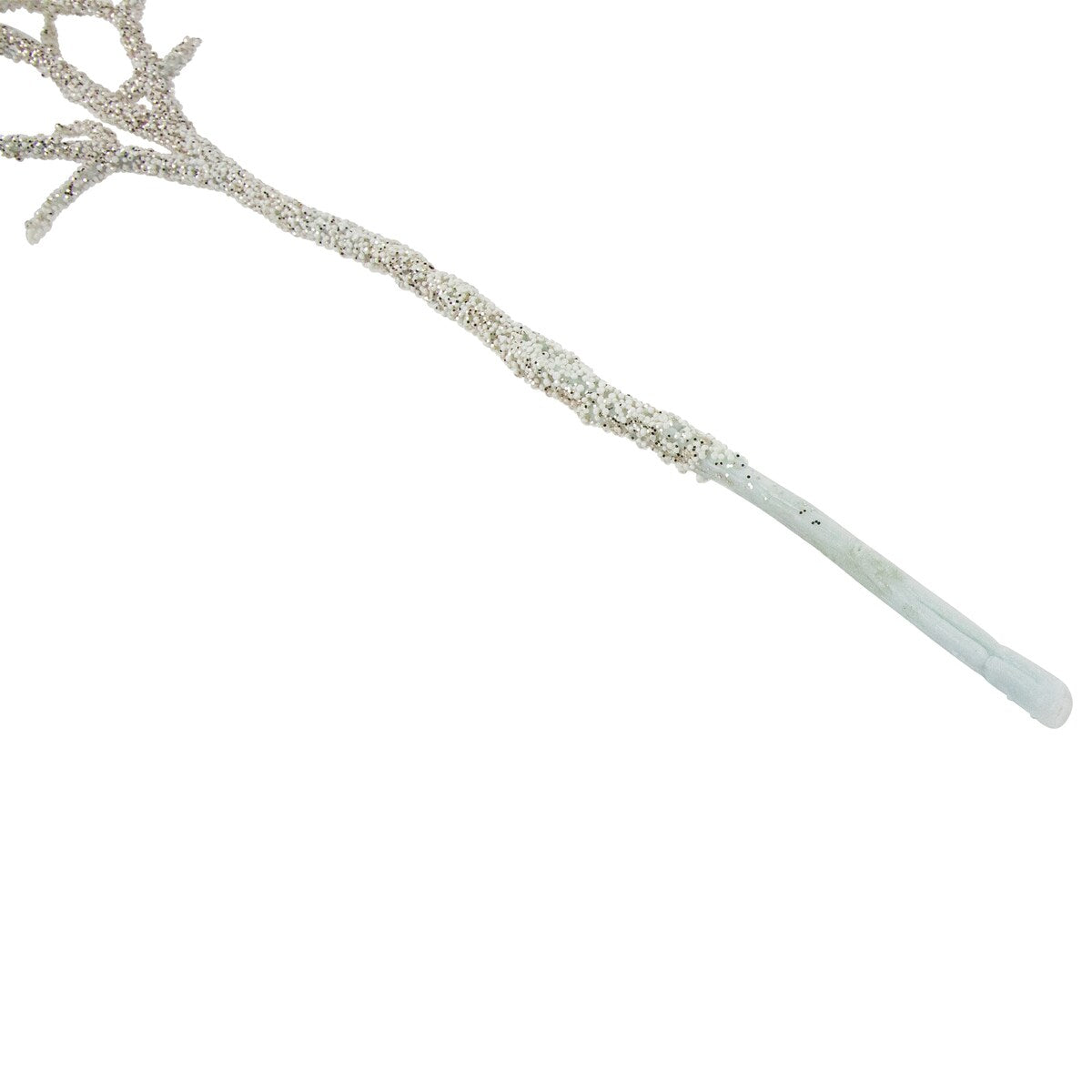 30 Glittered White Artificial Twig Christmas Spray