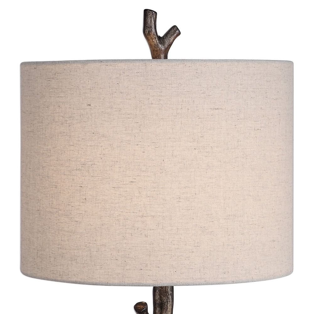 Edmund Dark Bronze Branch Table Lamp by David Frisch