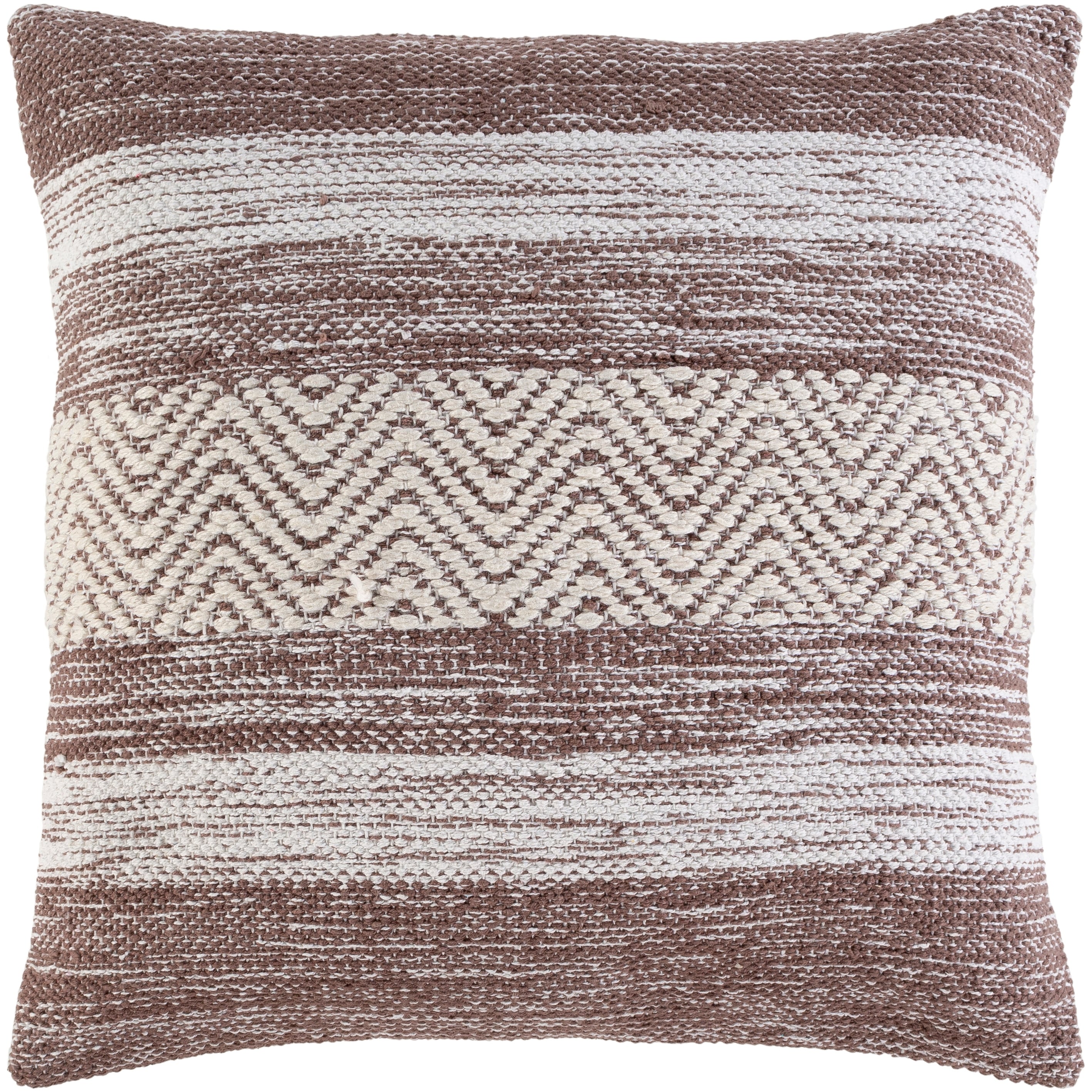 Livabliss Aldys Hand Woven Cozy Heathered Throw Pillow