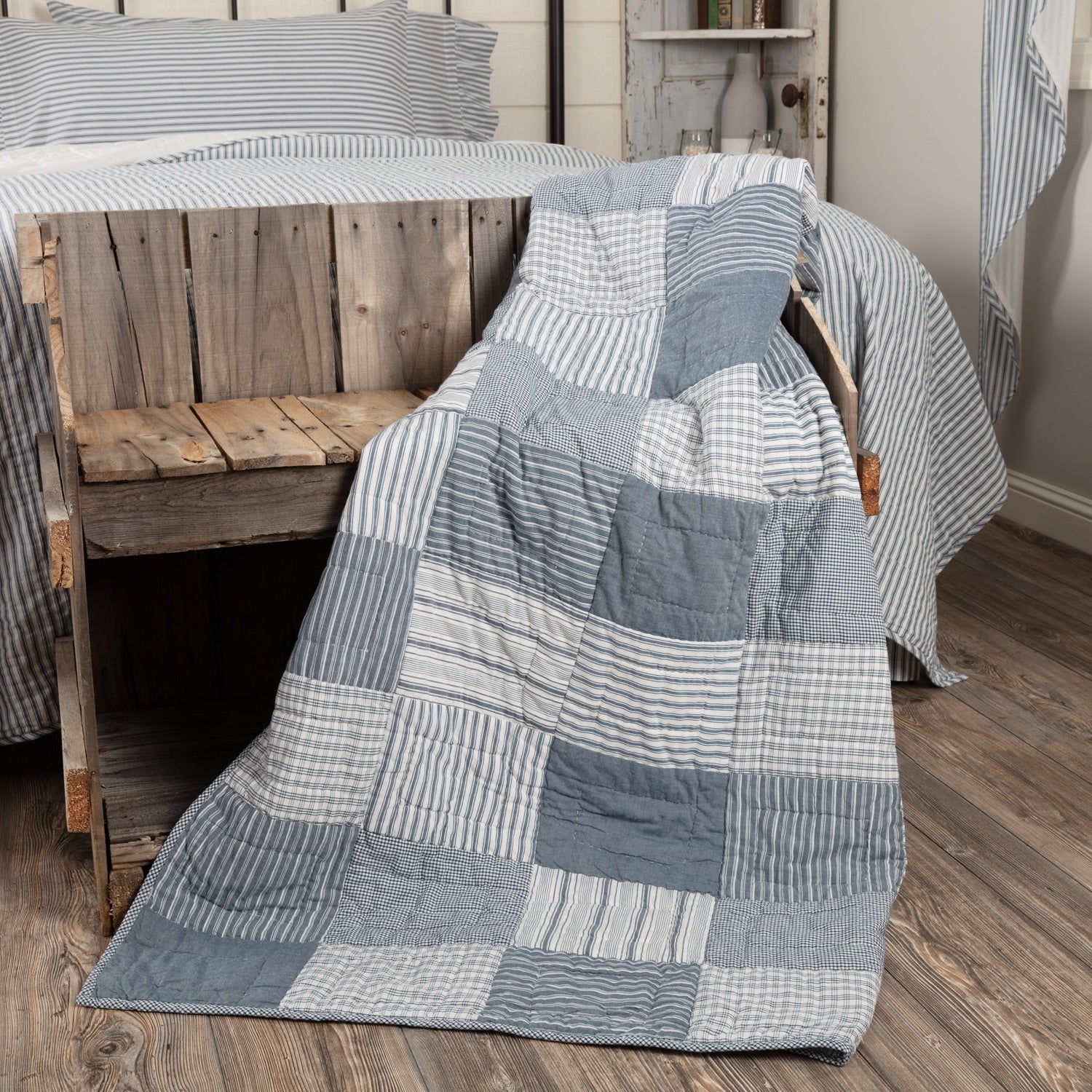 Sawyer Mill Block Quilted Throw