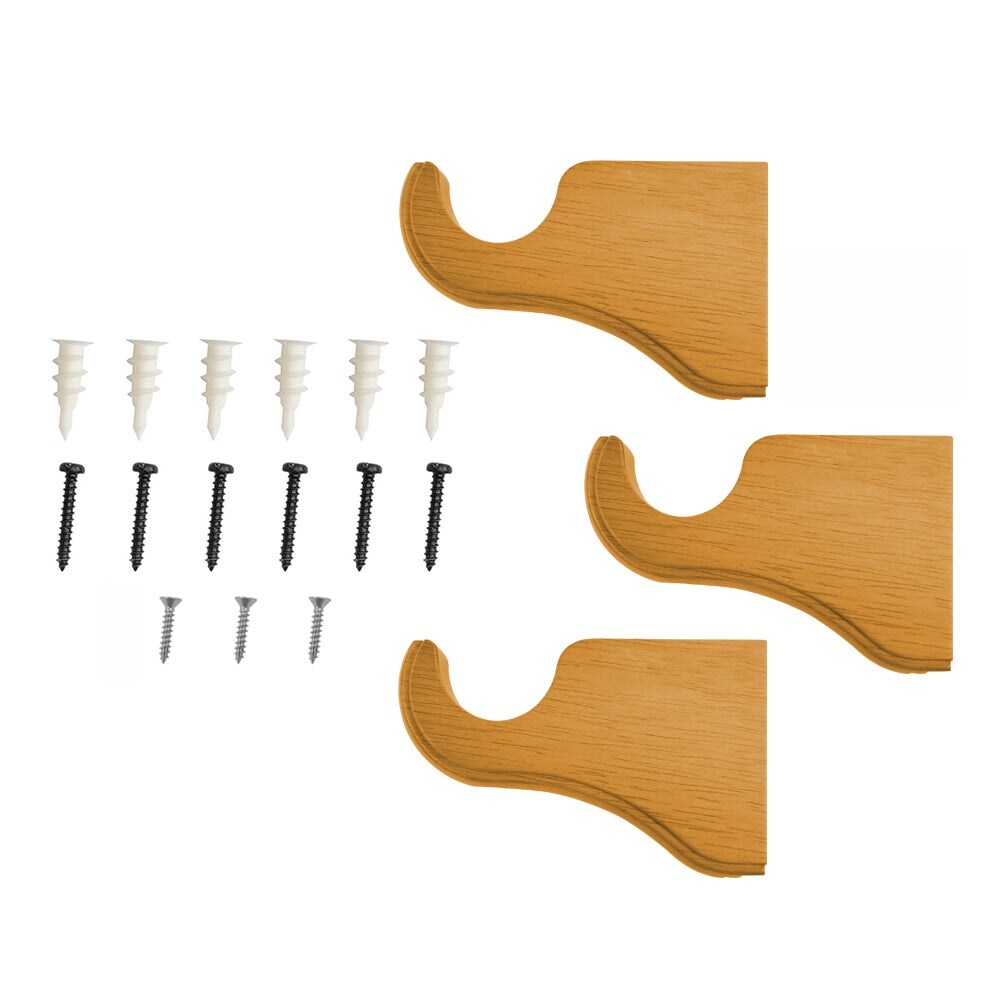 Mix & Match Wood Single / Double Curtain Rod Bracket