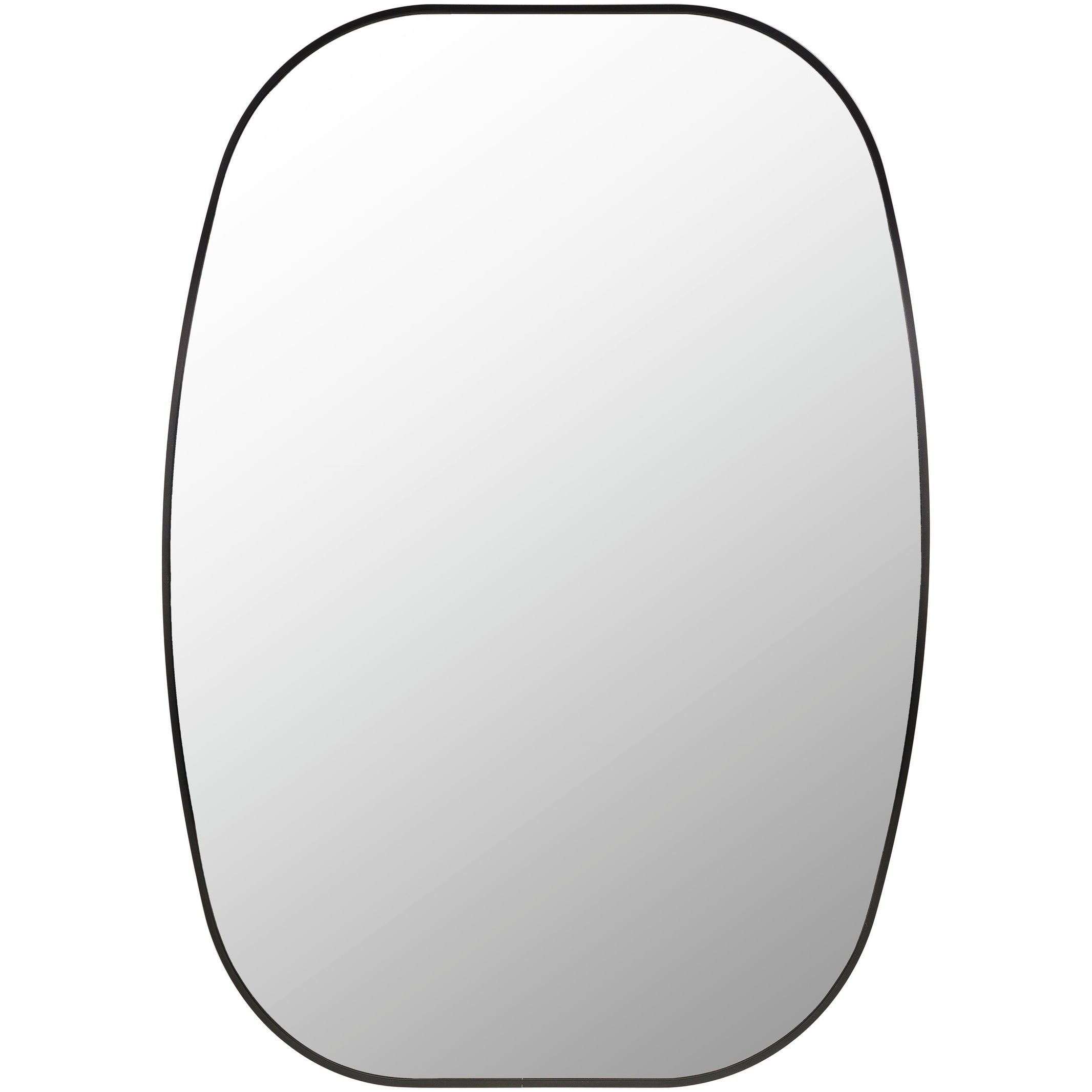 Livabliss Aranya Modern Aluminum Squared Oval Accent Mirror