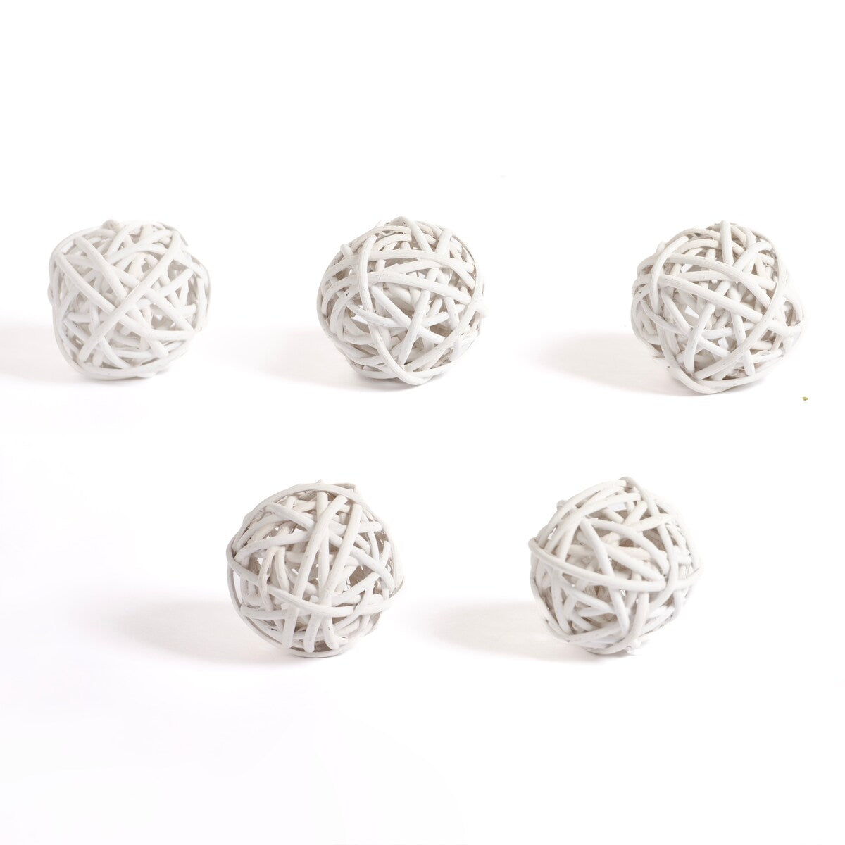 Rattan Orbs, Set of 5