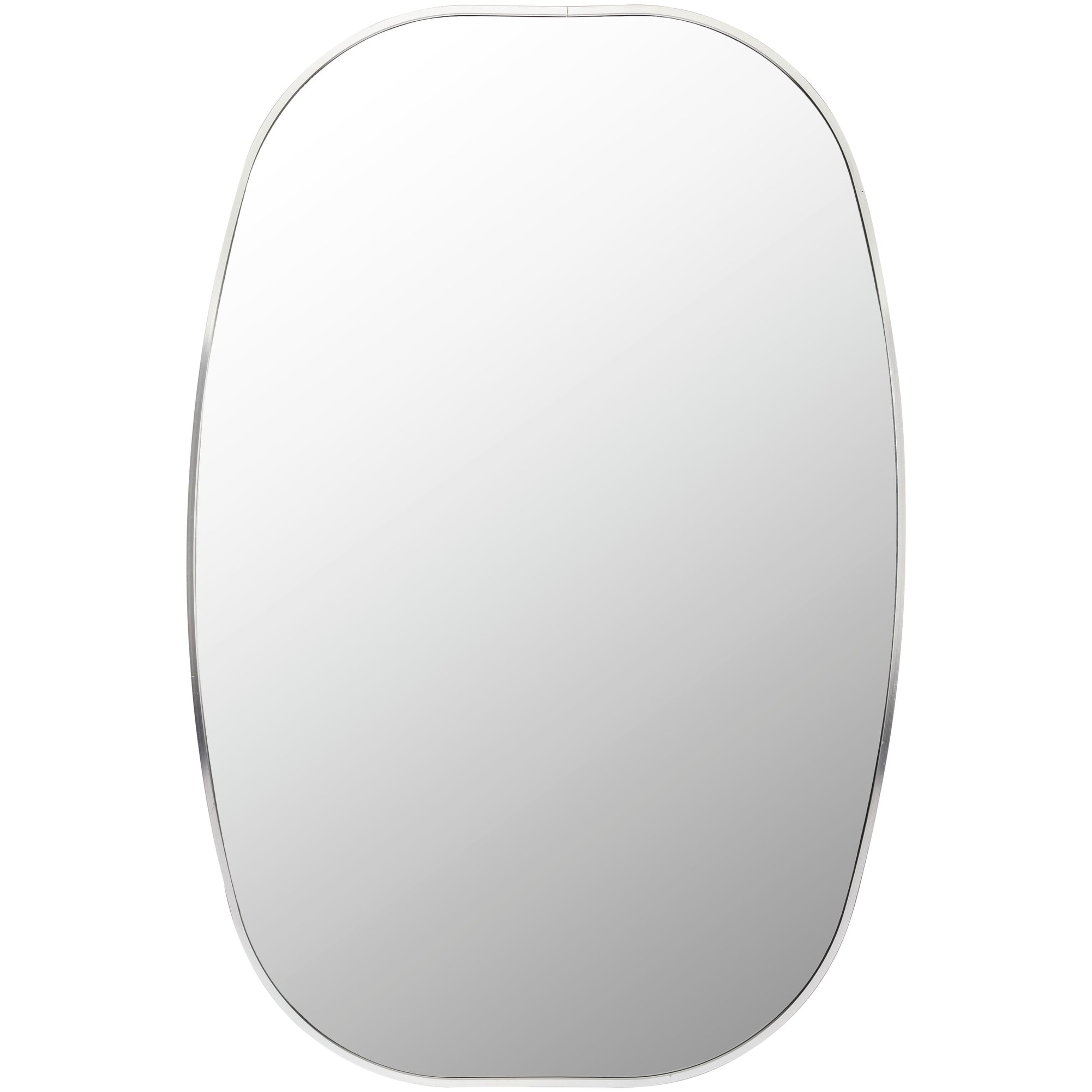 Livabliss Aranya Modern Aluminum Squared Oval Accent Mirror