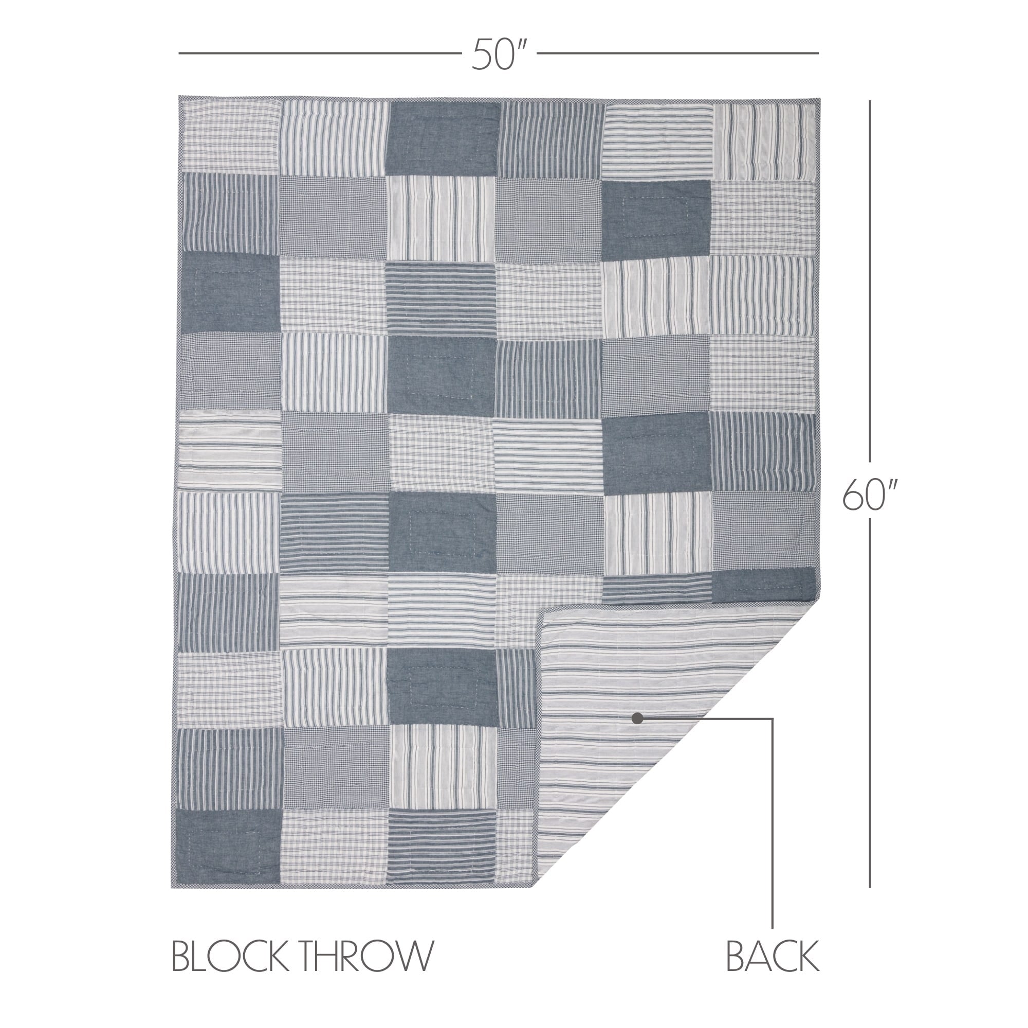 Sawyer Mill Block Quilted Throw