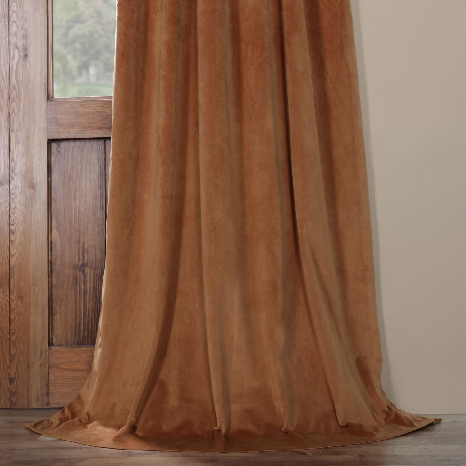 Exclusive Fabrics Signature Velvet Blackout Curtains (1 Panel) - Luxurious Single Drapery for Enhanced Light Blockage