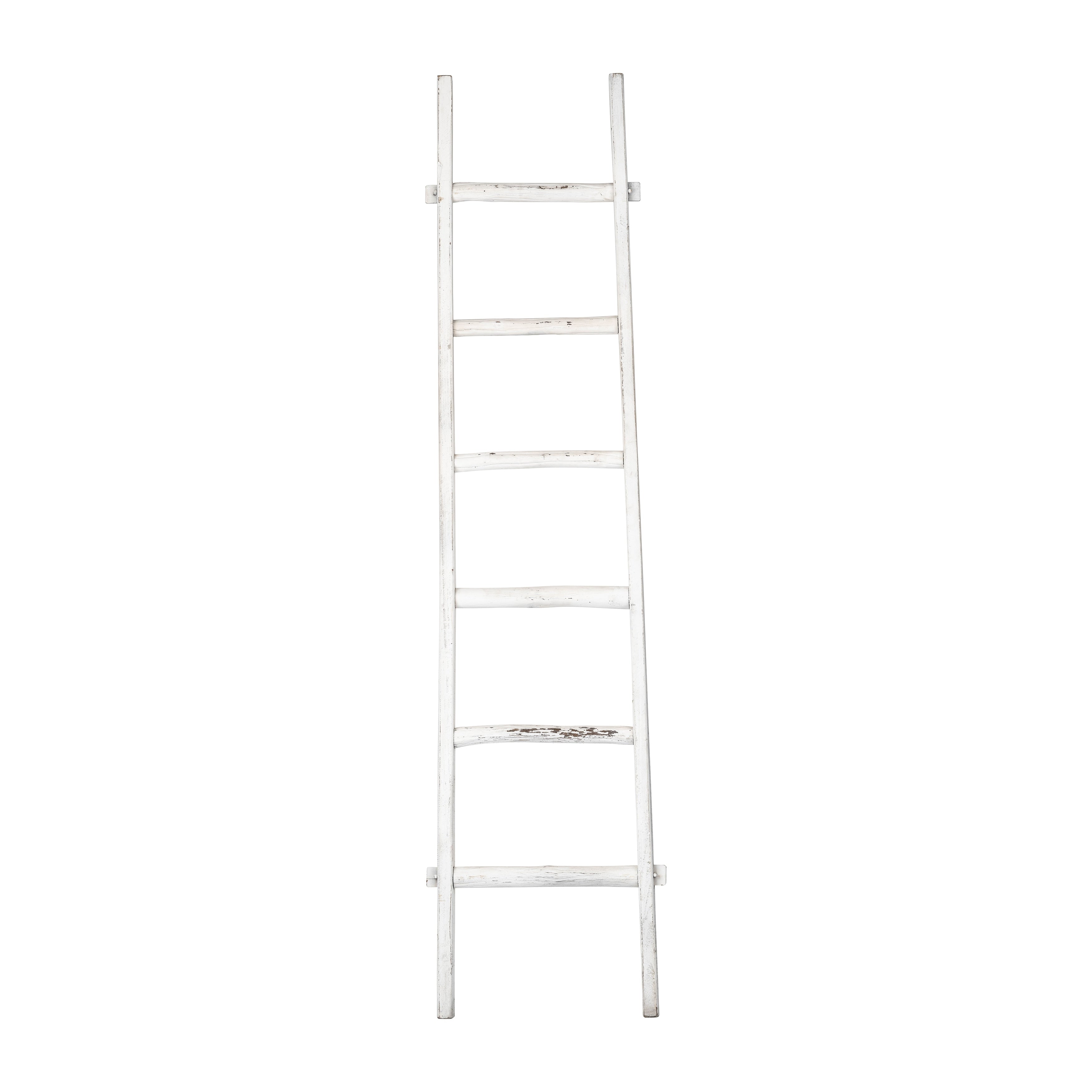 Sagebrook Home Rustic 6ft Tall Blanket Ladder, Decorative Freestanding Ladder For Storage - 19 x 2 x 76