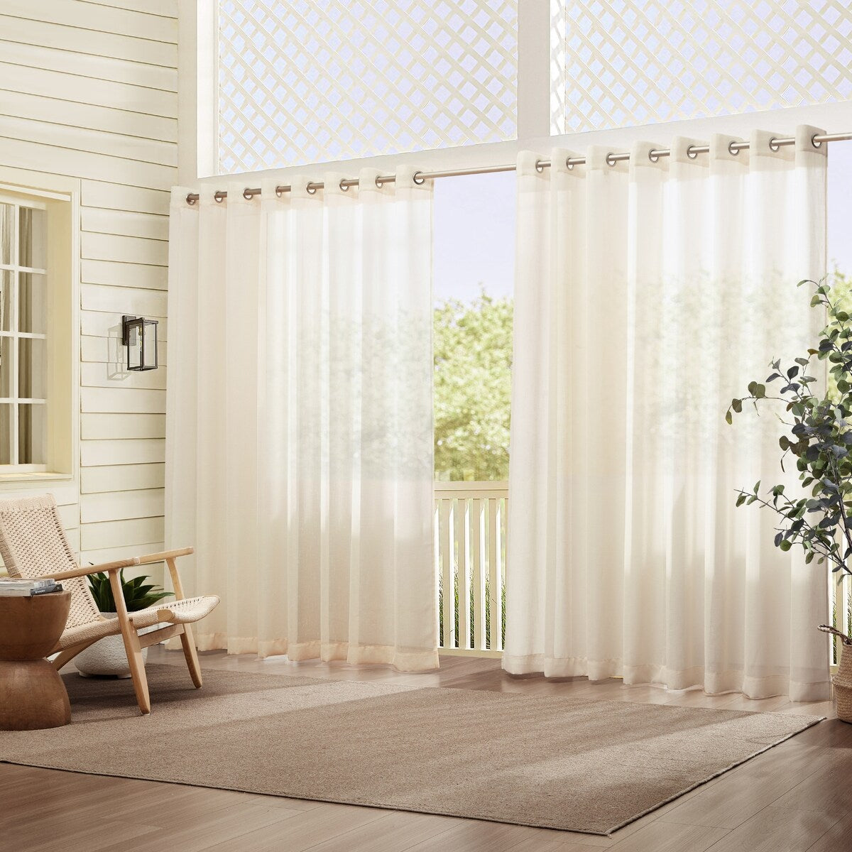 Carmen Sheer Extra-wide Indoor/Outdoor Sheer Window Curtain