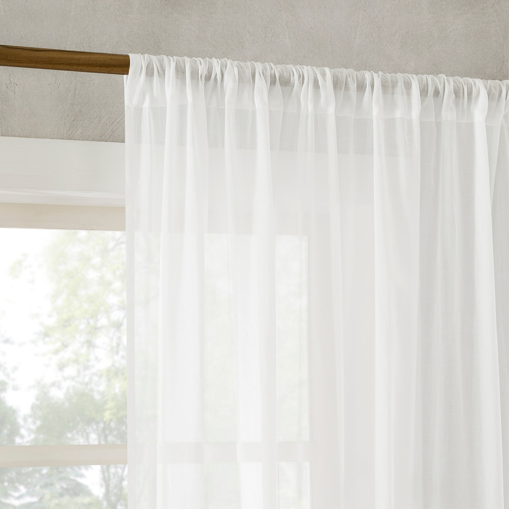 Archaeo Cotton Sheer Curtain, Single Panel