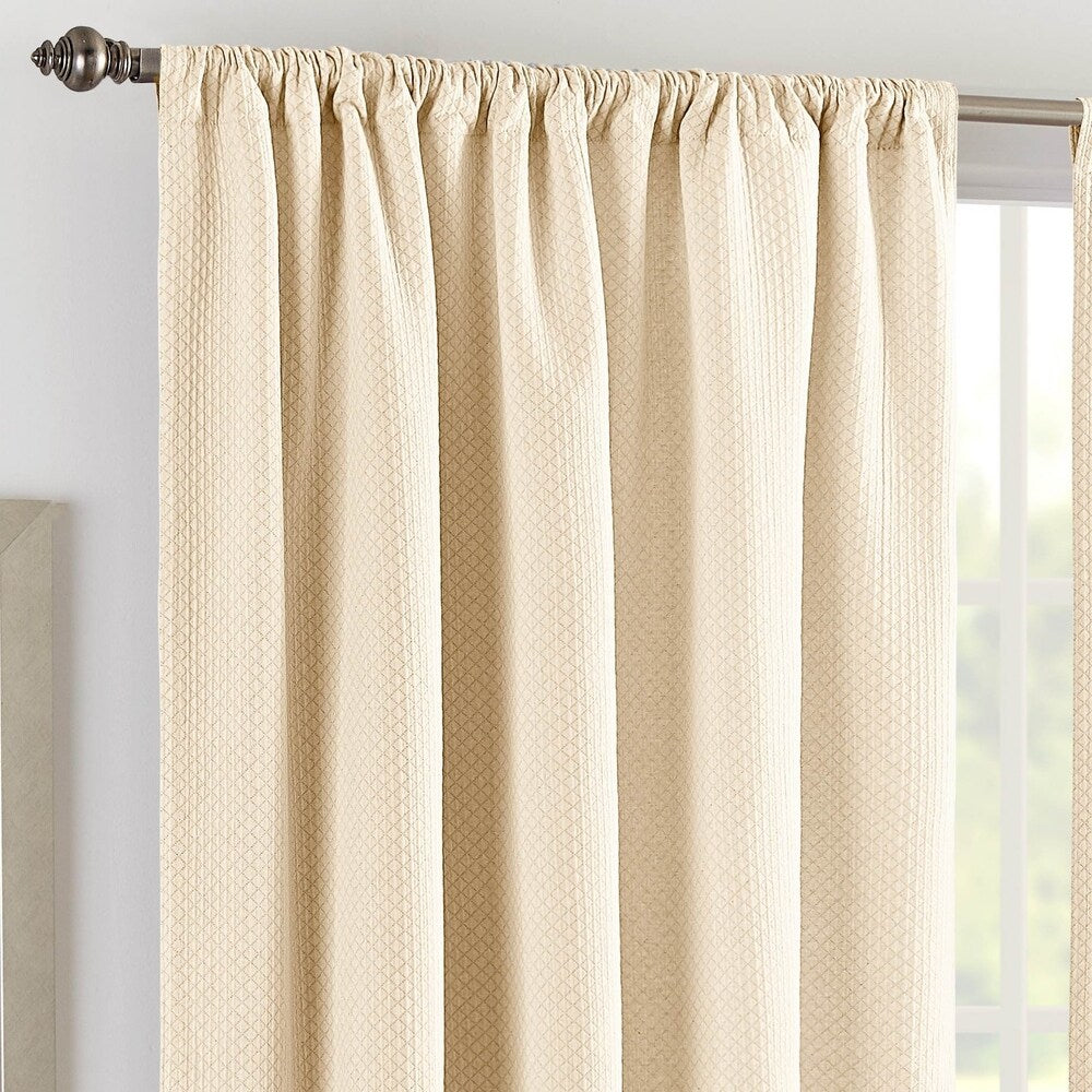 Realeza Sunset European Matelasse Curtain Panel Pair