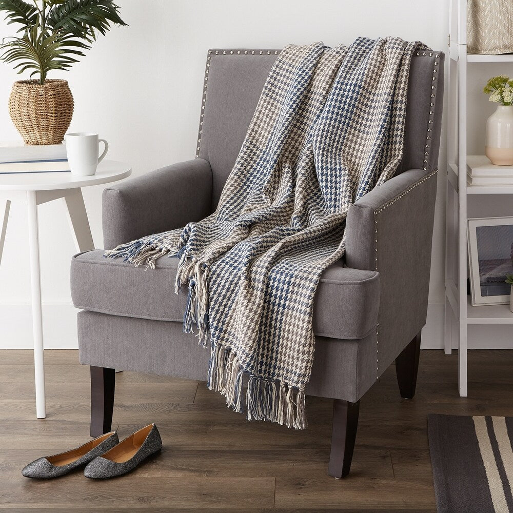 Porch & Den Crestridge Woven Cotton Throw