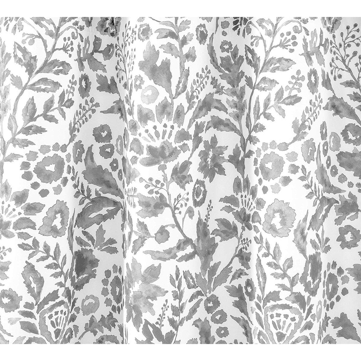 Porch & Den Ouzel Floral Watercolor Blackout Lined Window Curtain Panel Pair