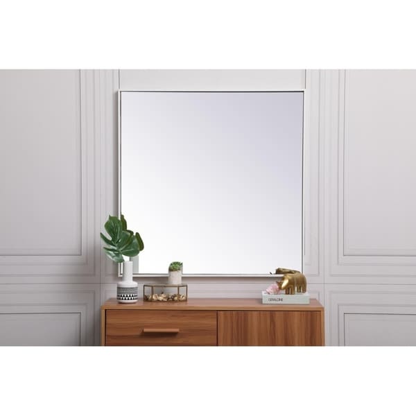 Carson Carrington Salsnas Metal Frame Rectangular Mirror