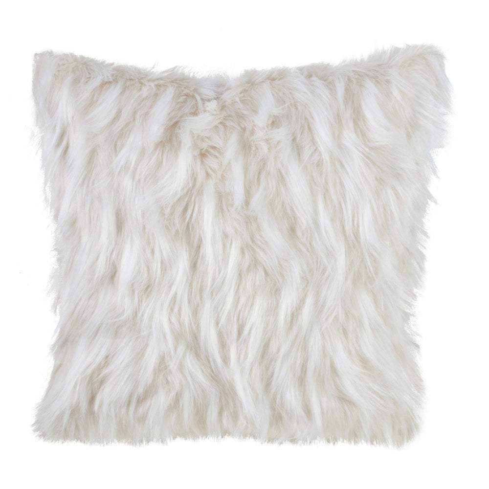 Faux Fur Design Throw Pillow