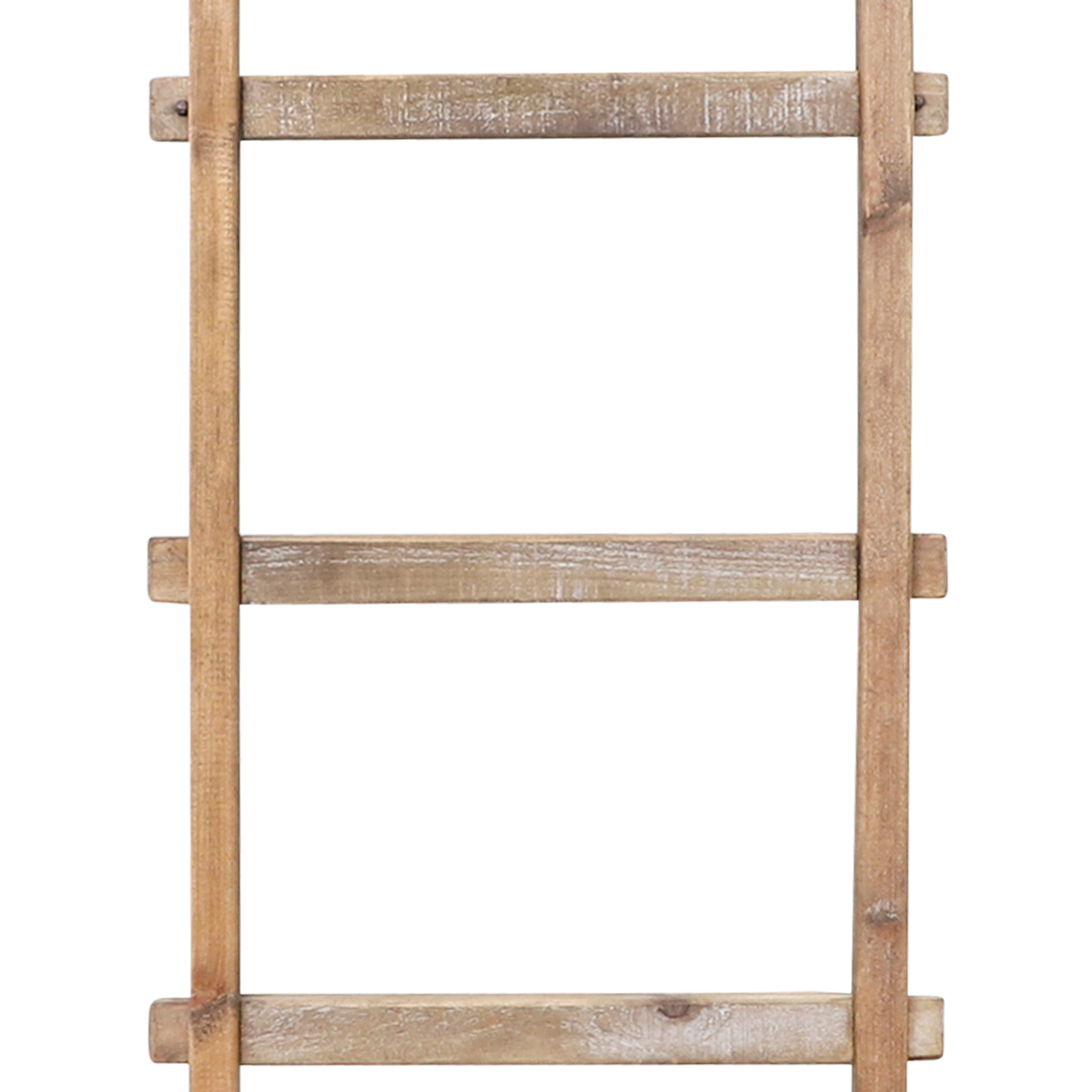 Sagebrook Home Rustic 6ft Tall Blanket Ladder, Decorative Freestanding Ladder For Storage - 19 x 2 x 76