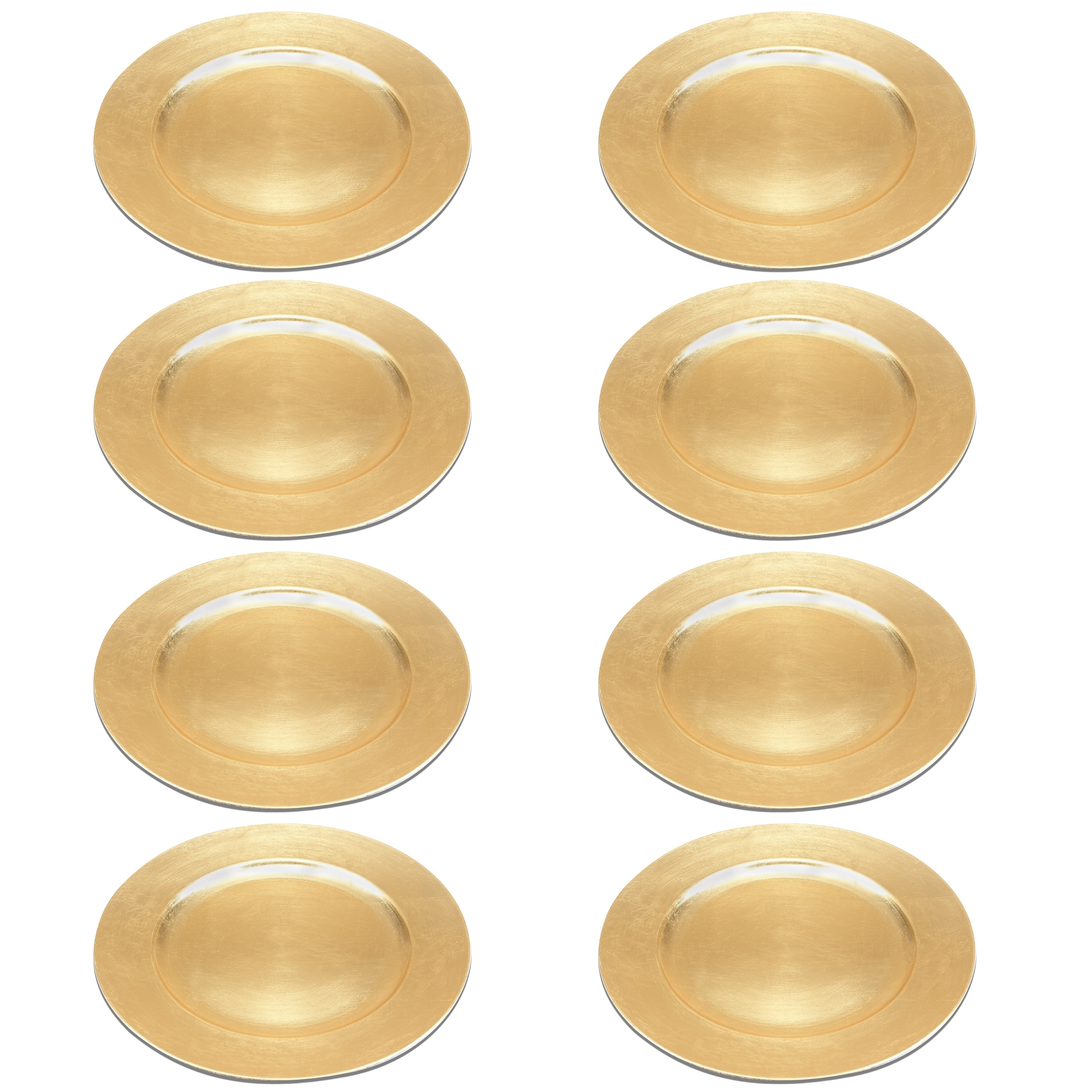 Gold Melamine Plastic Charger (Set of 8)