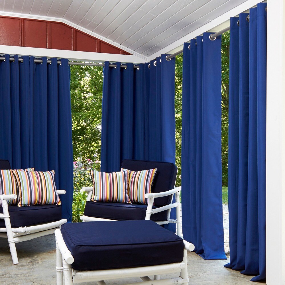 Currituck 52-inch x 84-inch Outdoor Curtain Panel by Havenside Home - 52 w x 84 l in.