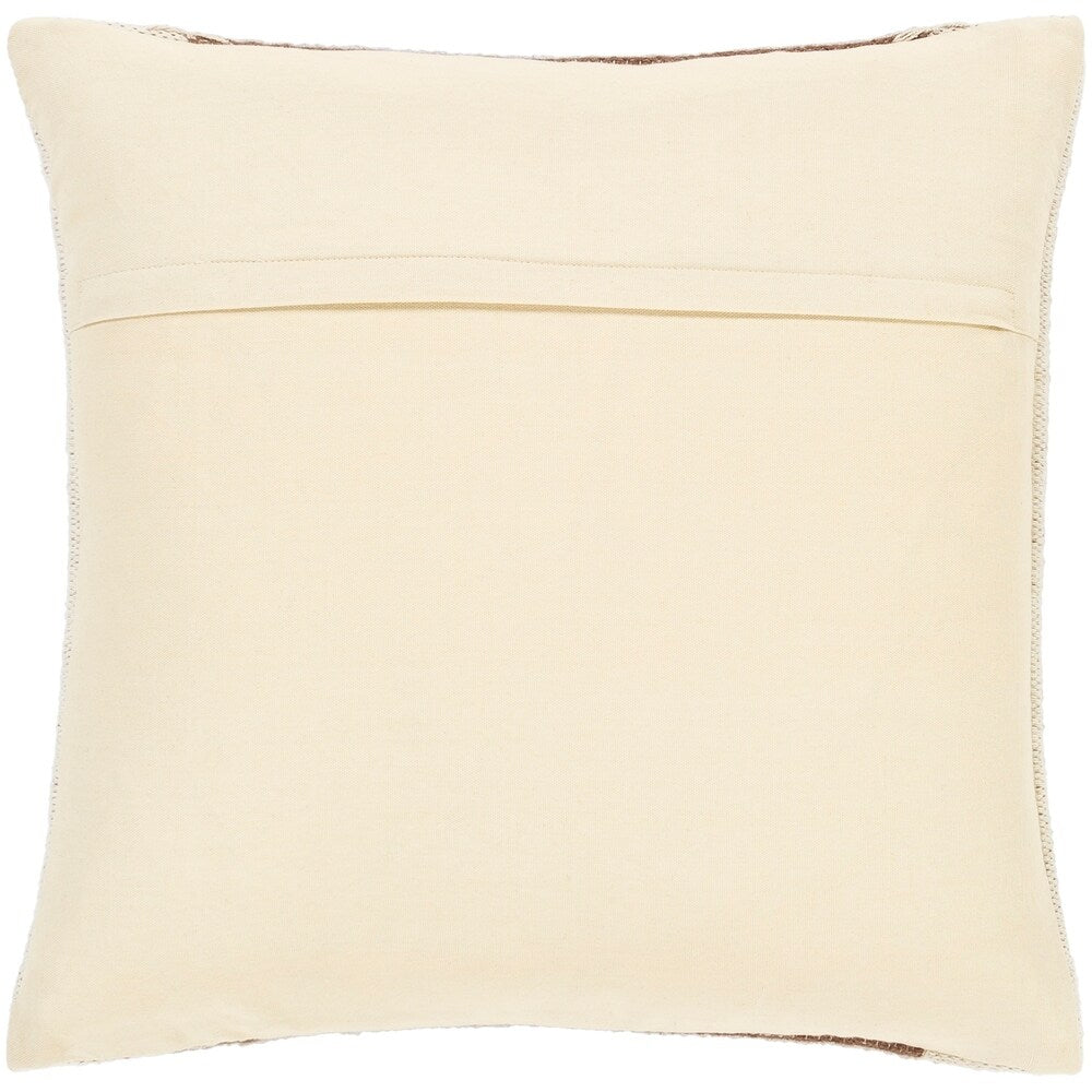 Nixa Wool Stitched Color Block Throw Pillow