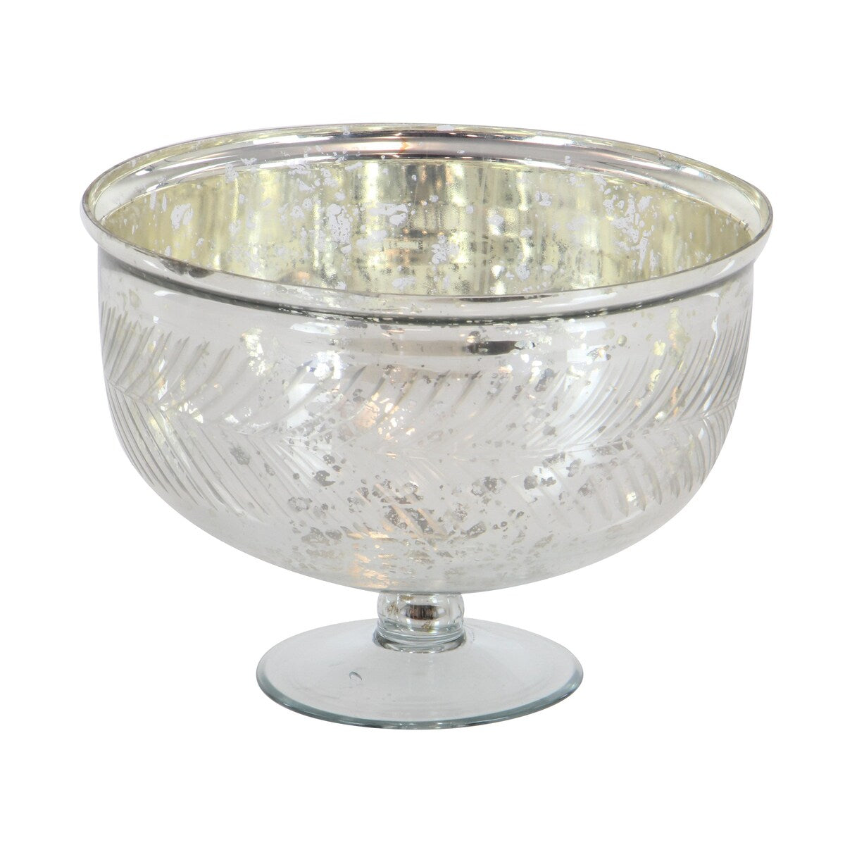 Glass Handmade Decorative Decorative Bowl - Silver - Roche River Decor