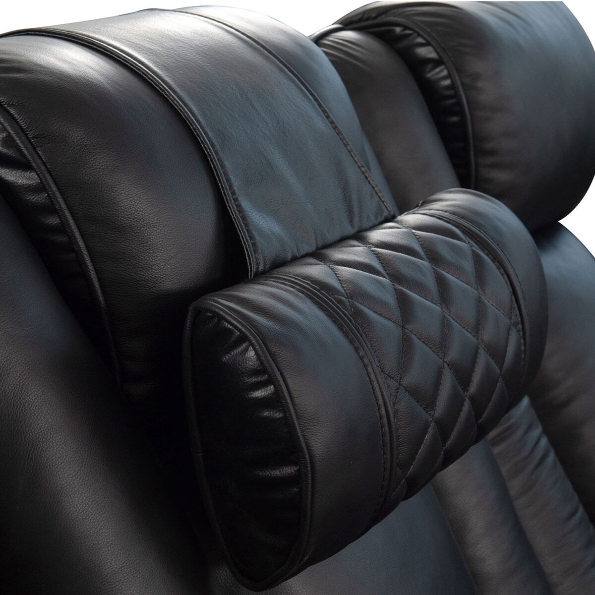 Octane Seating Recliner Pillow - Diamond Stitch - Black Bonded