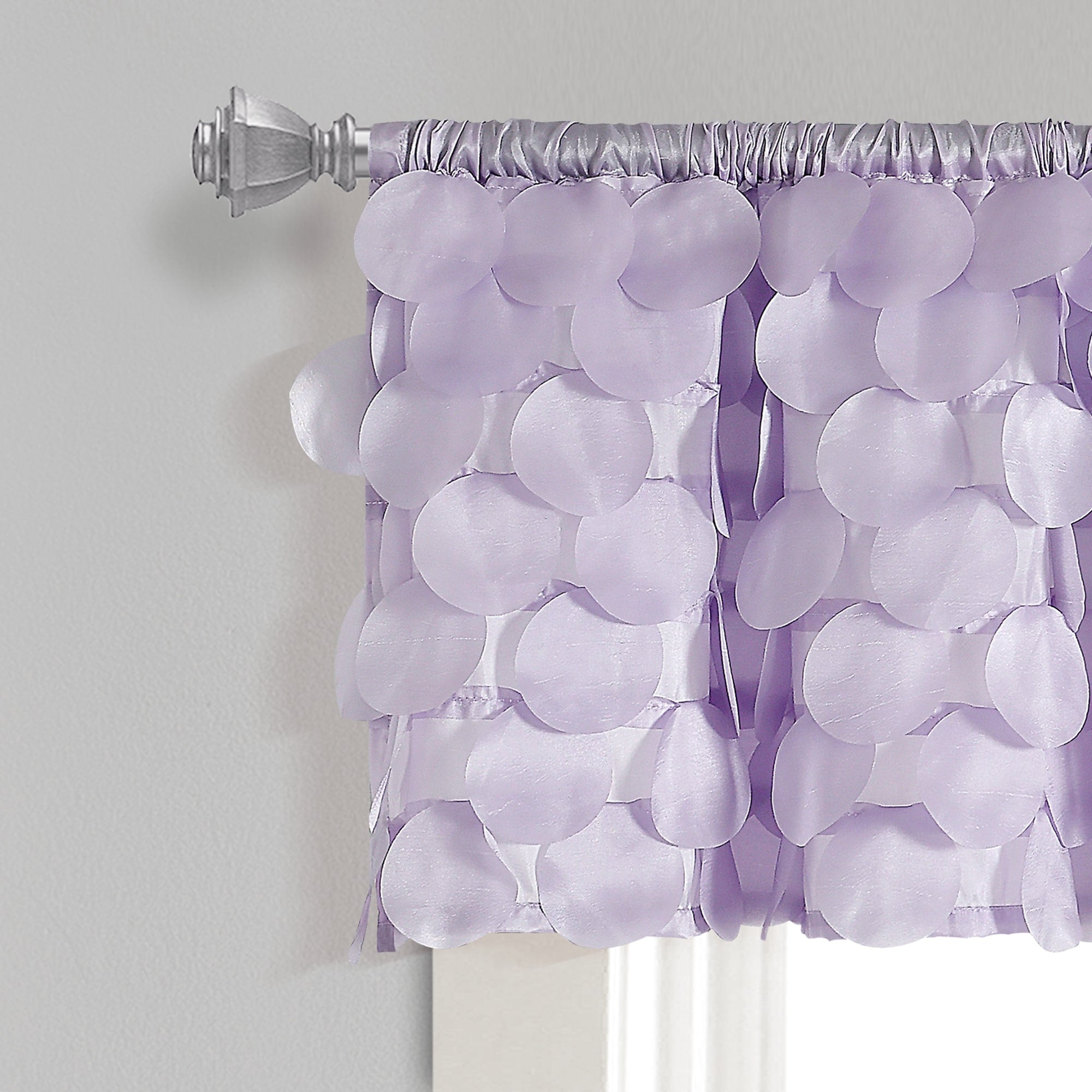 Lush Decor Gigi Delicate Textured Window Valance