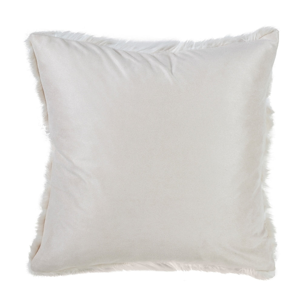 Faux Fur Design Throw Pillow