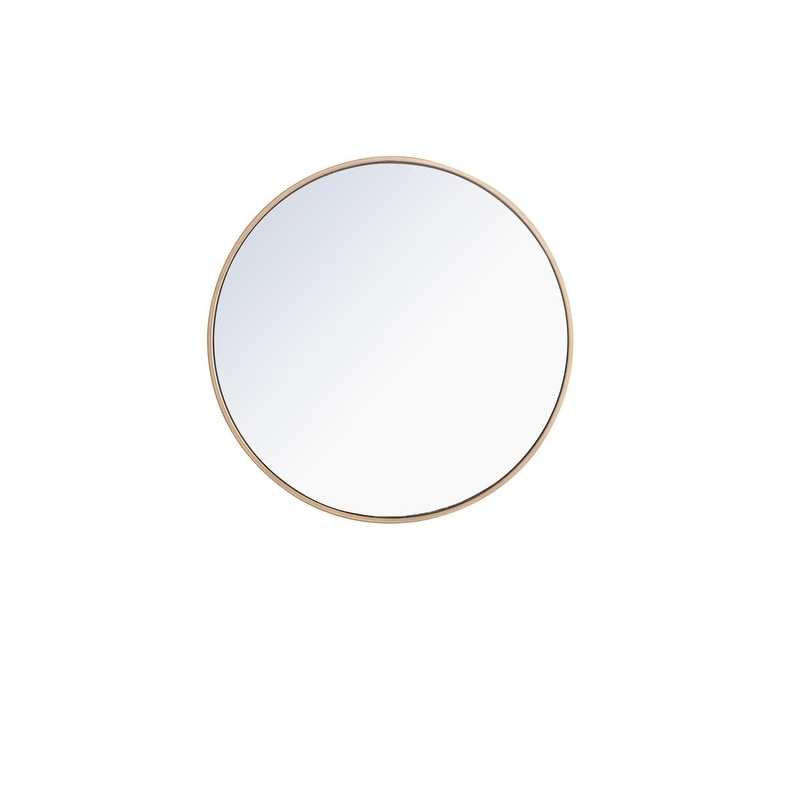 Carson Carrington Labbemala Metal Frame Round Mirror