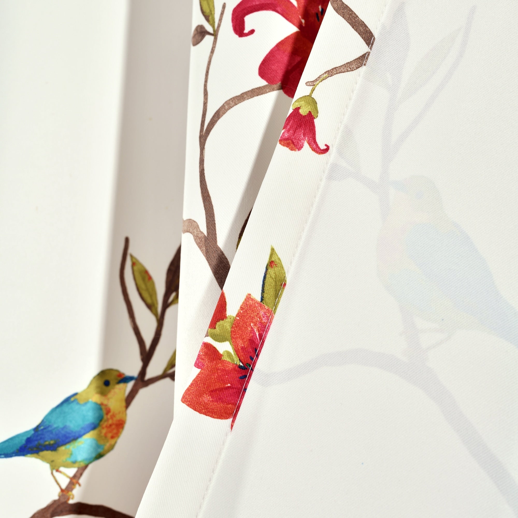 Lush Decor Neela Botanical Bird Curtain Panel Pair