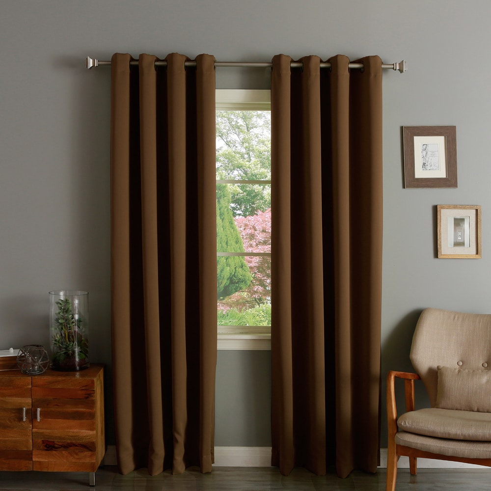 Aurora Home Grommet Top Insulated 108-inch Blackout Curtain Panel Pair