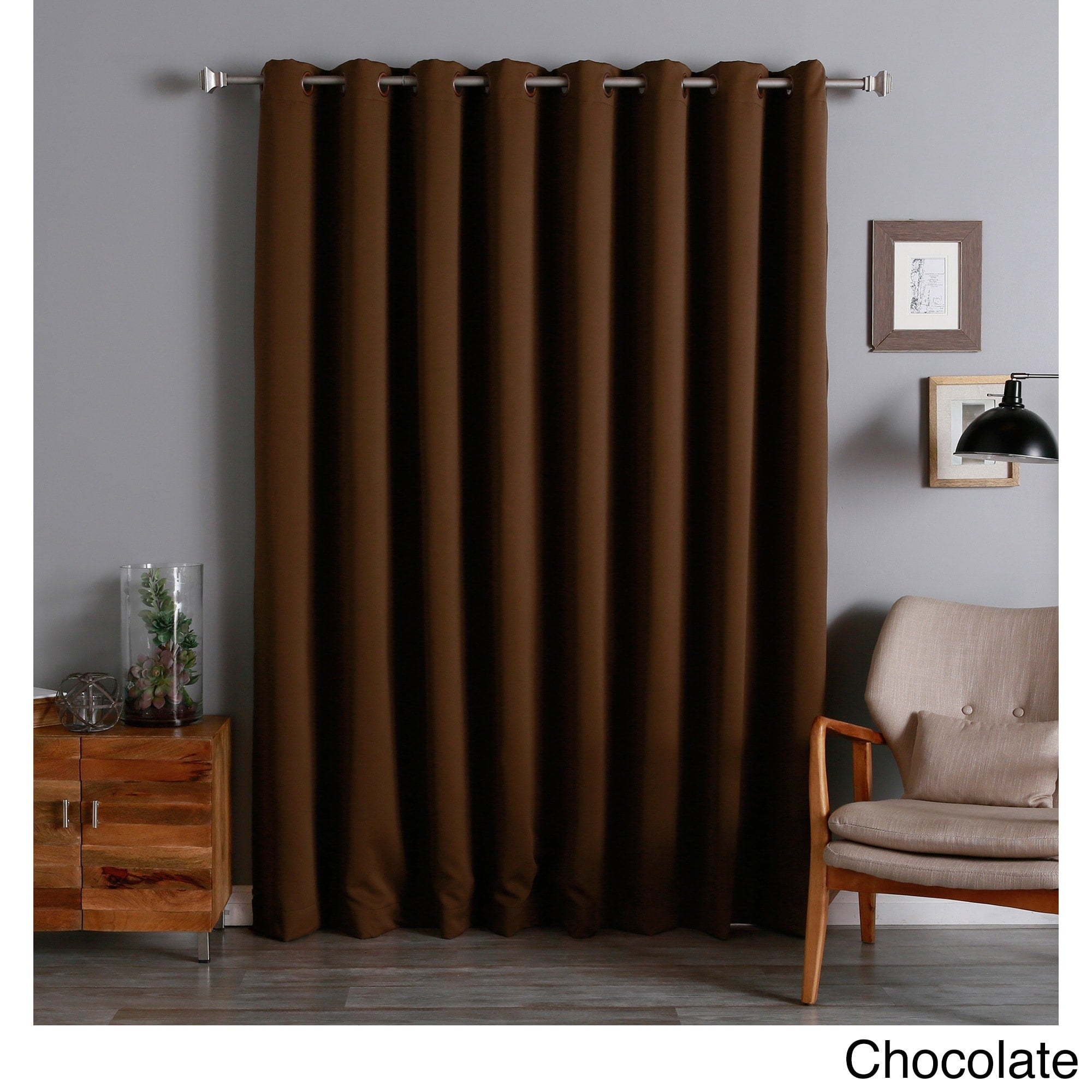 Aurora Home Extra-wide 100x84-inch Thermal Blackout Curtain Panel. - 100 x 84