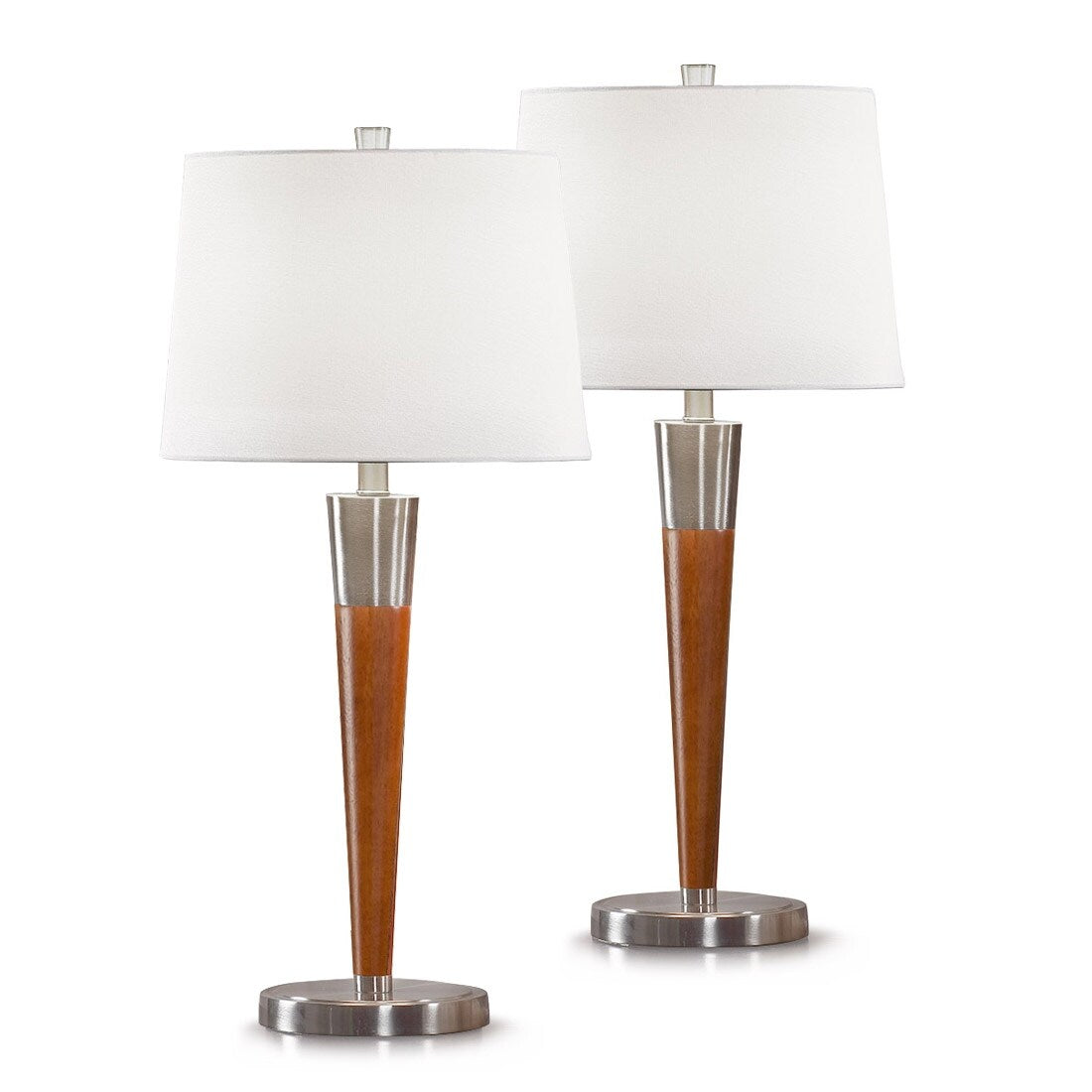 Manhattan 30 Hard Wood Table Lamps (Set of 2)