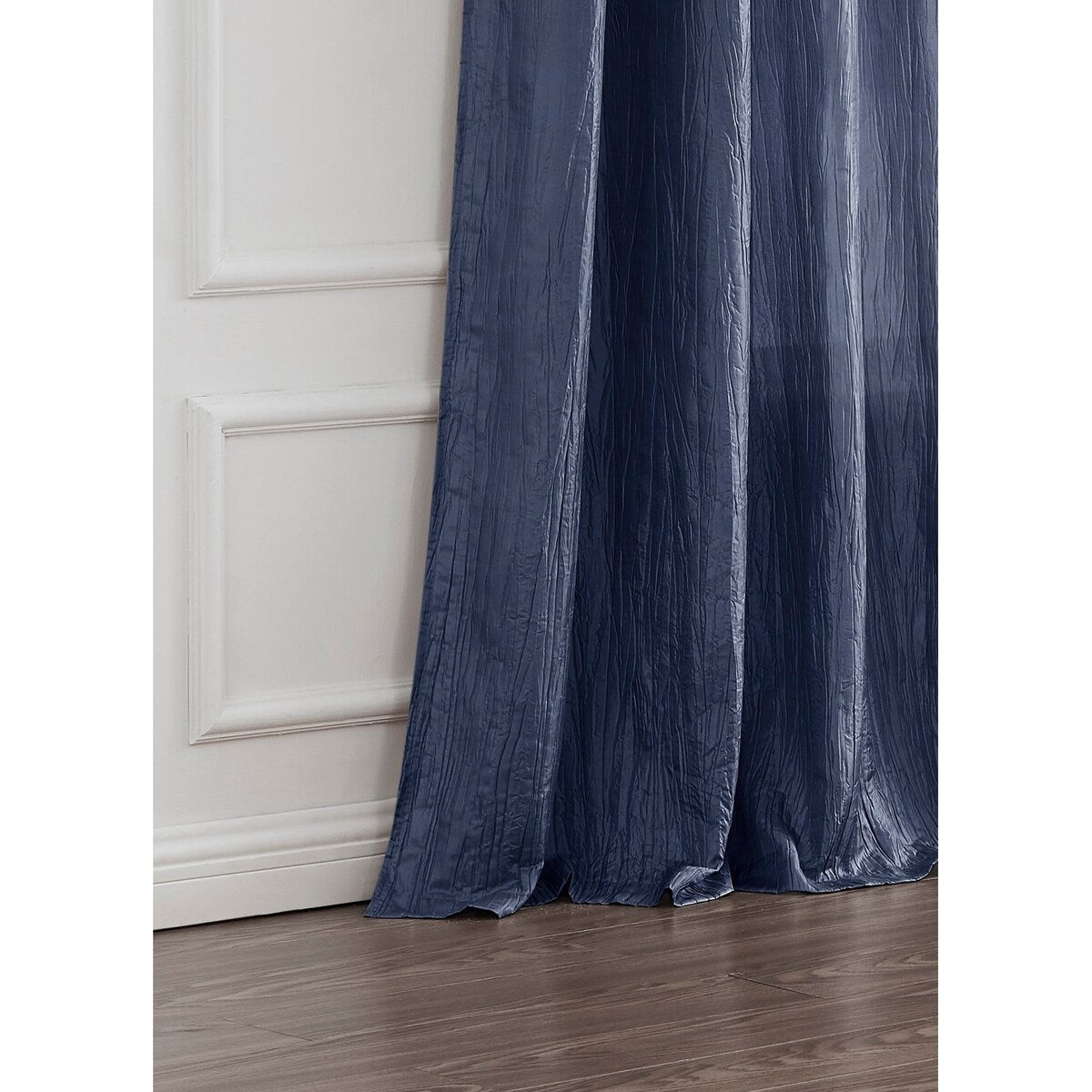 Dainty Home Verona Crushed Silk Light Filtering Grommet Single Panel Extra Wide Curtains