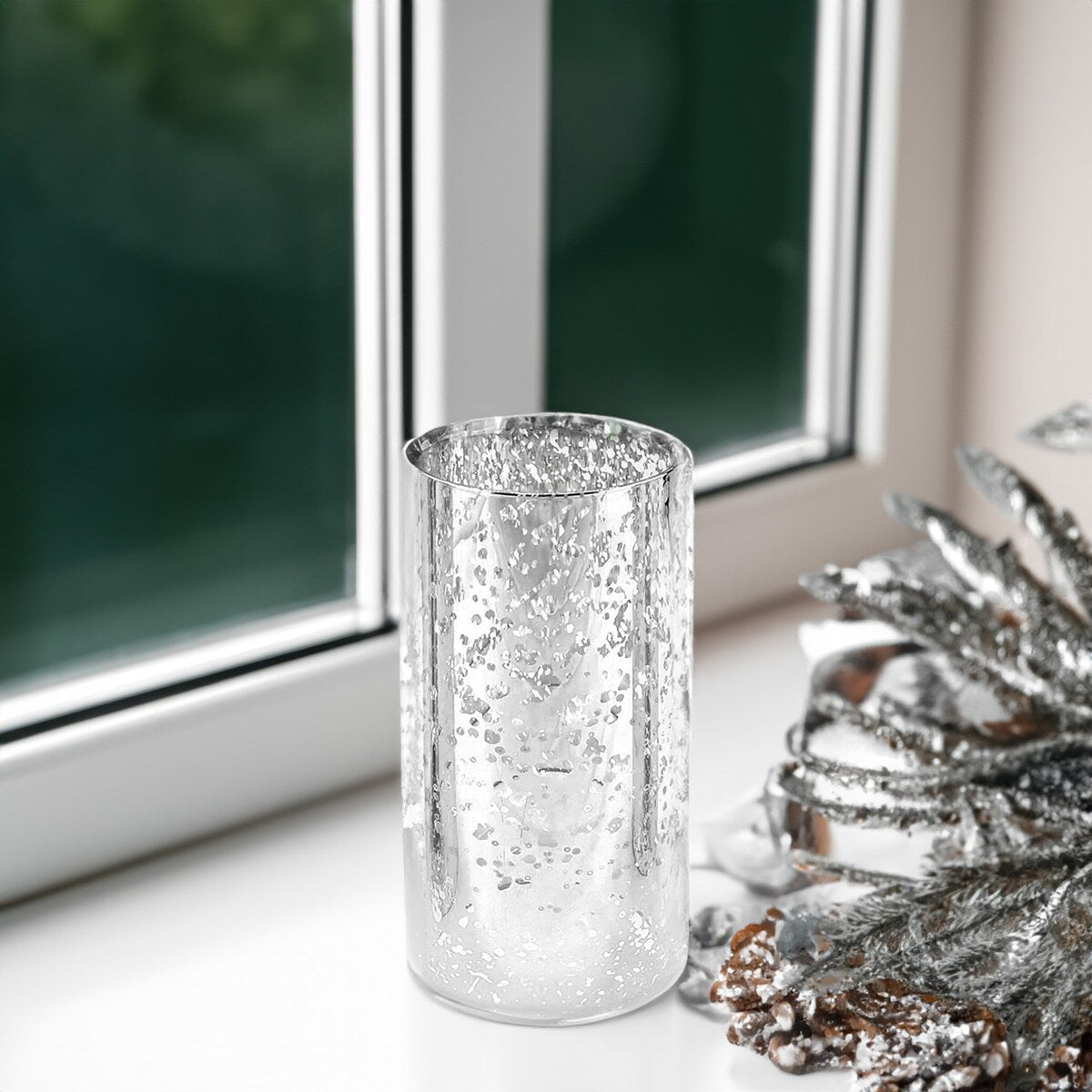 Decorative Glass Cylinder Hurricane Chimney Tube, 1 Piece