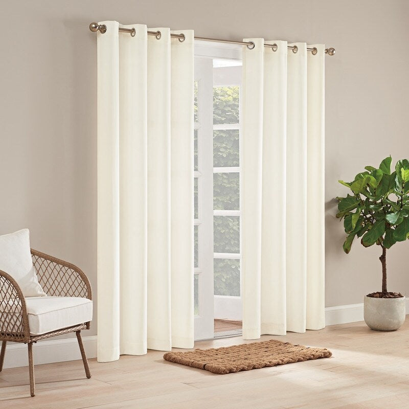 Waverly Sun n Shade Hampton Solid Indoor/Outdoor Grommet Panel