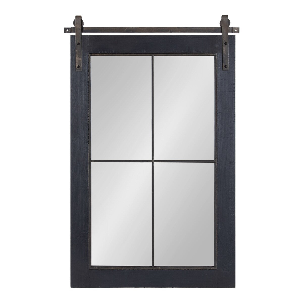 Kate and Laurel Cates Windowpane Framed Wall Mirror