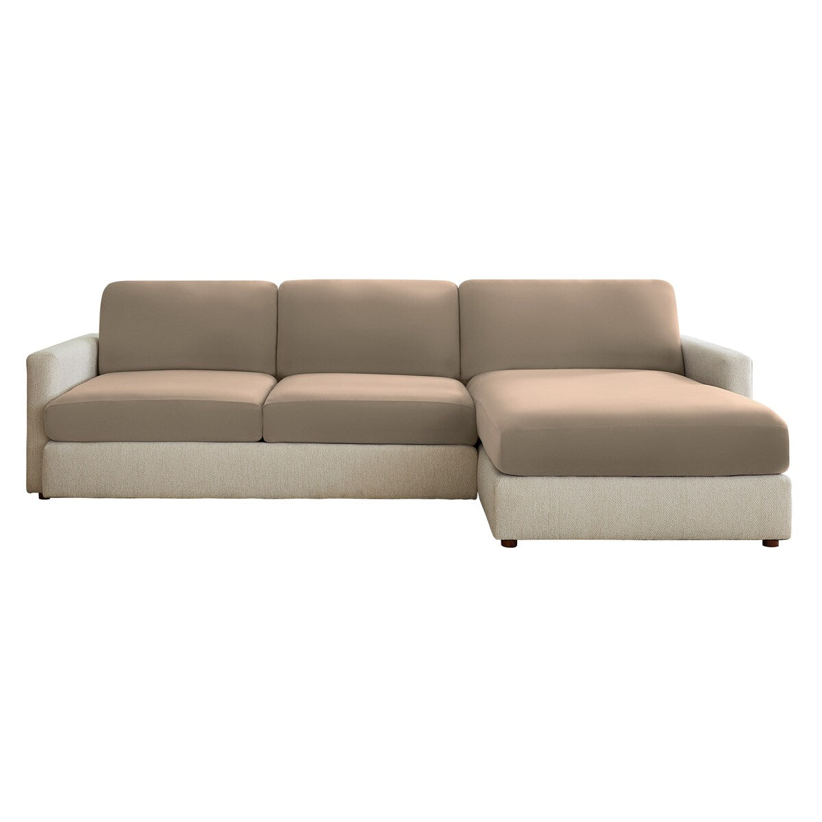 SureFit Hampstead Stretch Velvet Slipcovers, X-Long Sectional Cushion Covers - 80x48x8