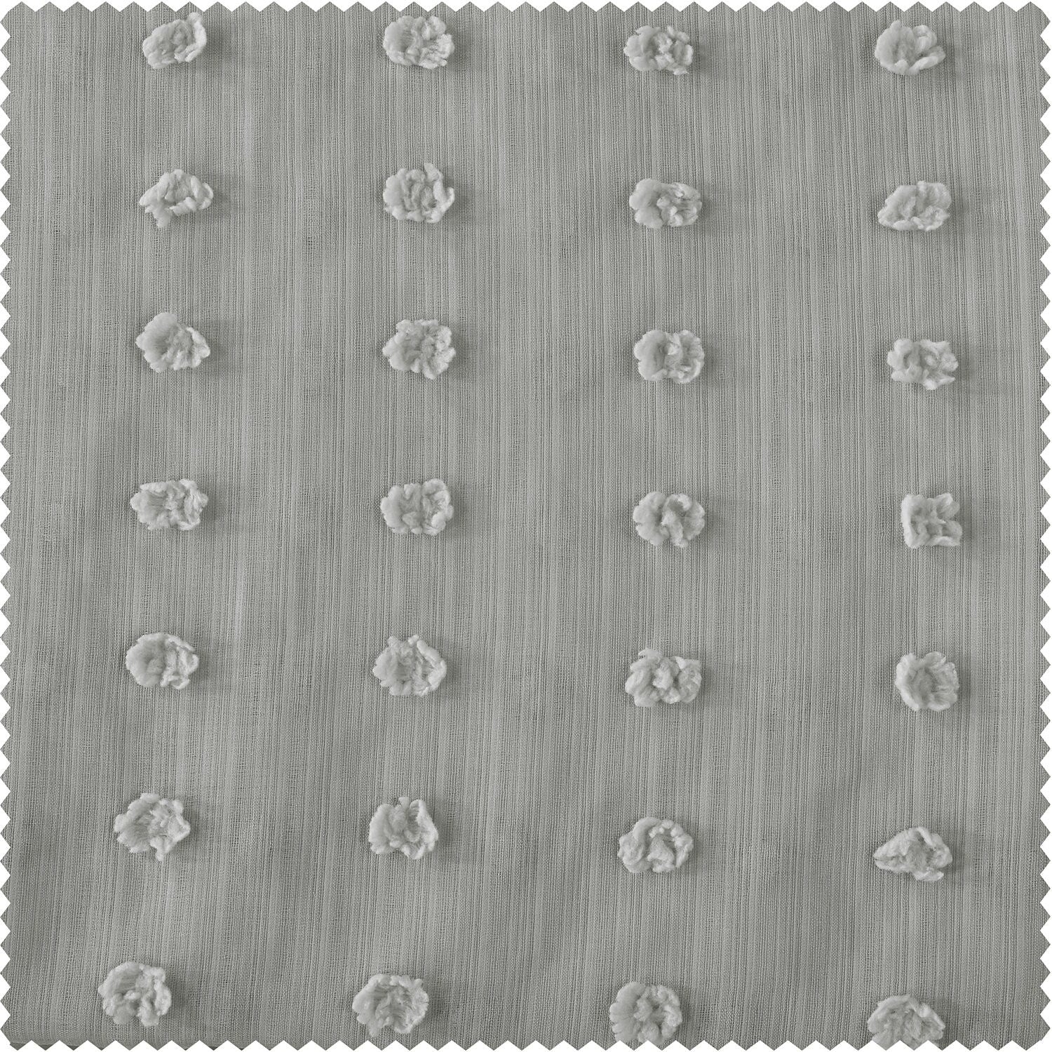 Exclusive Fabrics Strasbourg Dot Patterned Faux Linen Sheer Curtain (1 Panel)