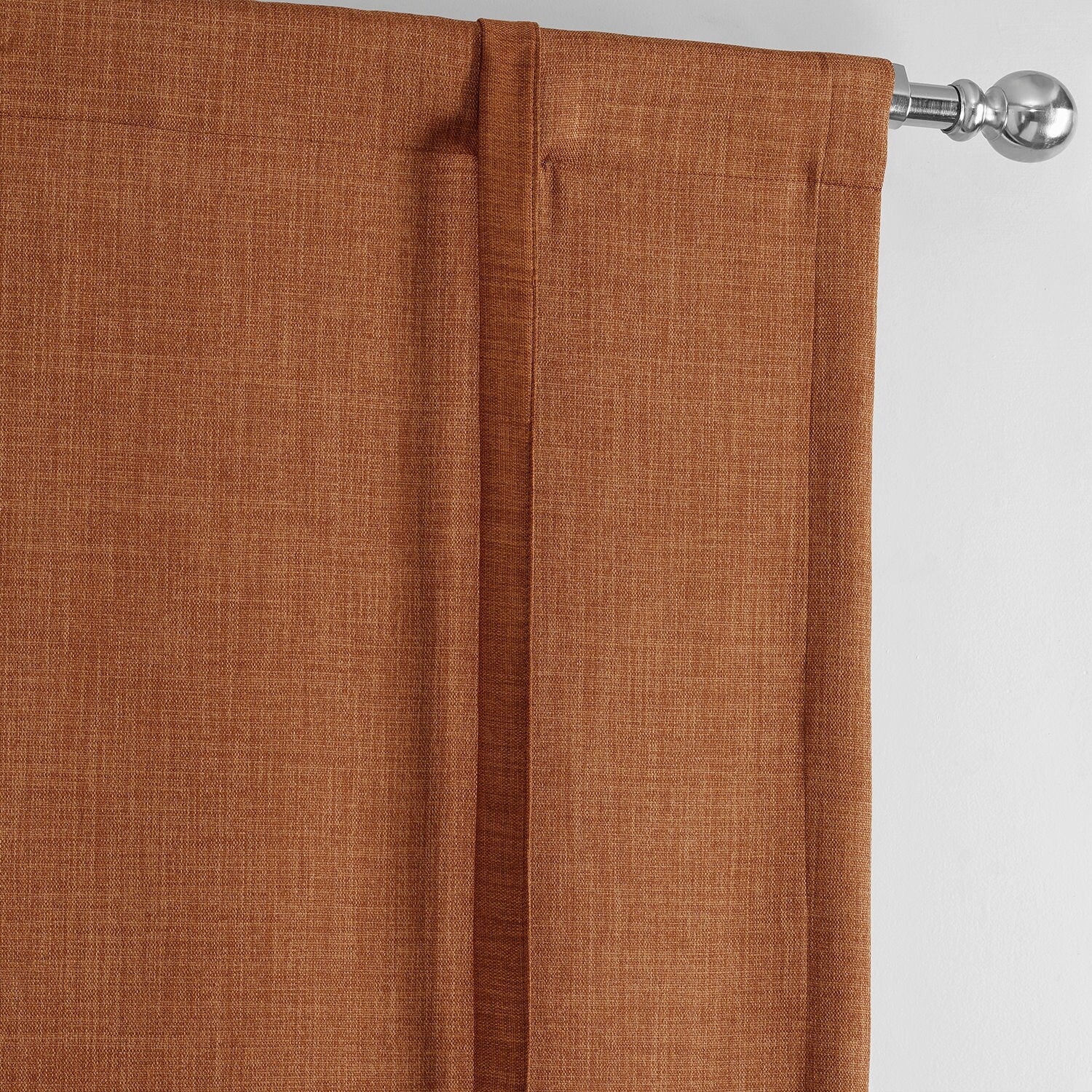 Exclusive Fabrics Faux Linen Room Darkening Tie-Up Window Shade (1 Panel)