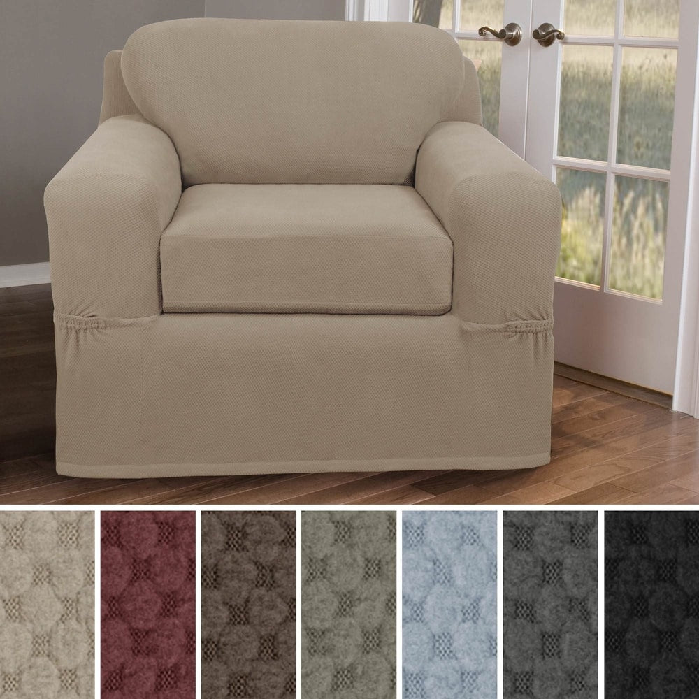 Maytex Stretch Pixel Chair 2 Piece Furniture / Slipcover