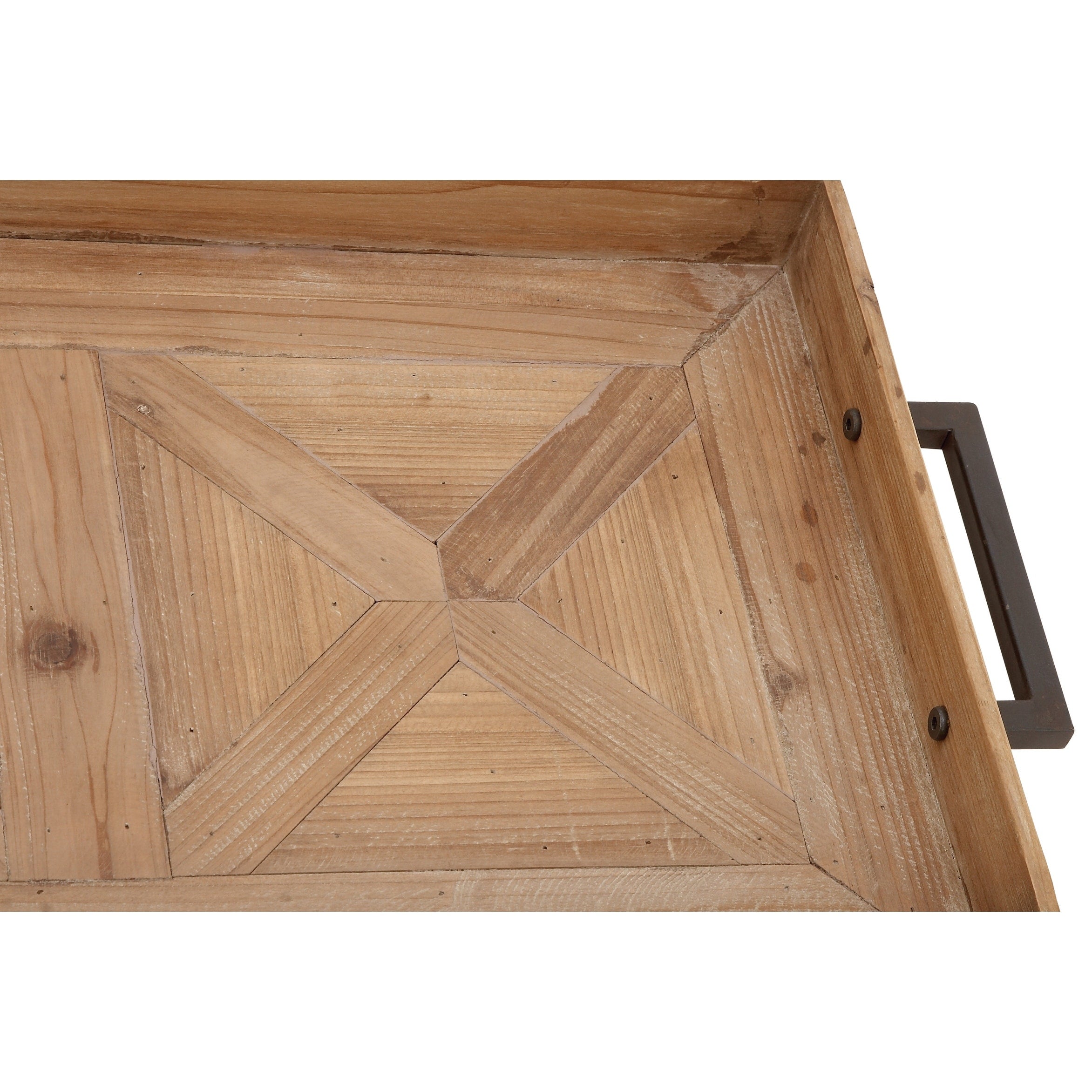 Wood Tray - Brown - Roche River Decor - 3W x 16L x 32H