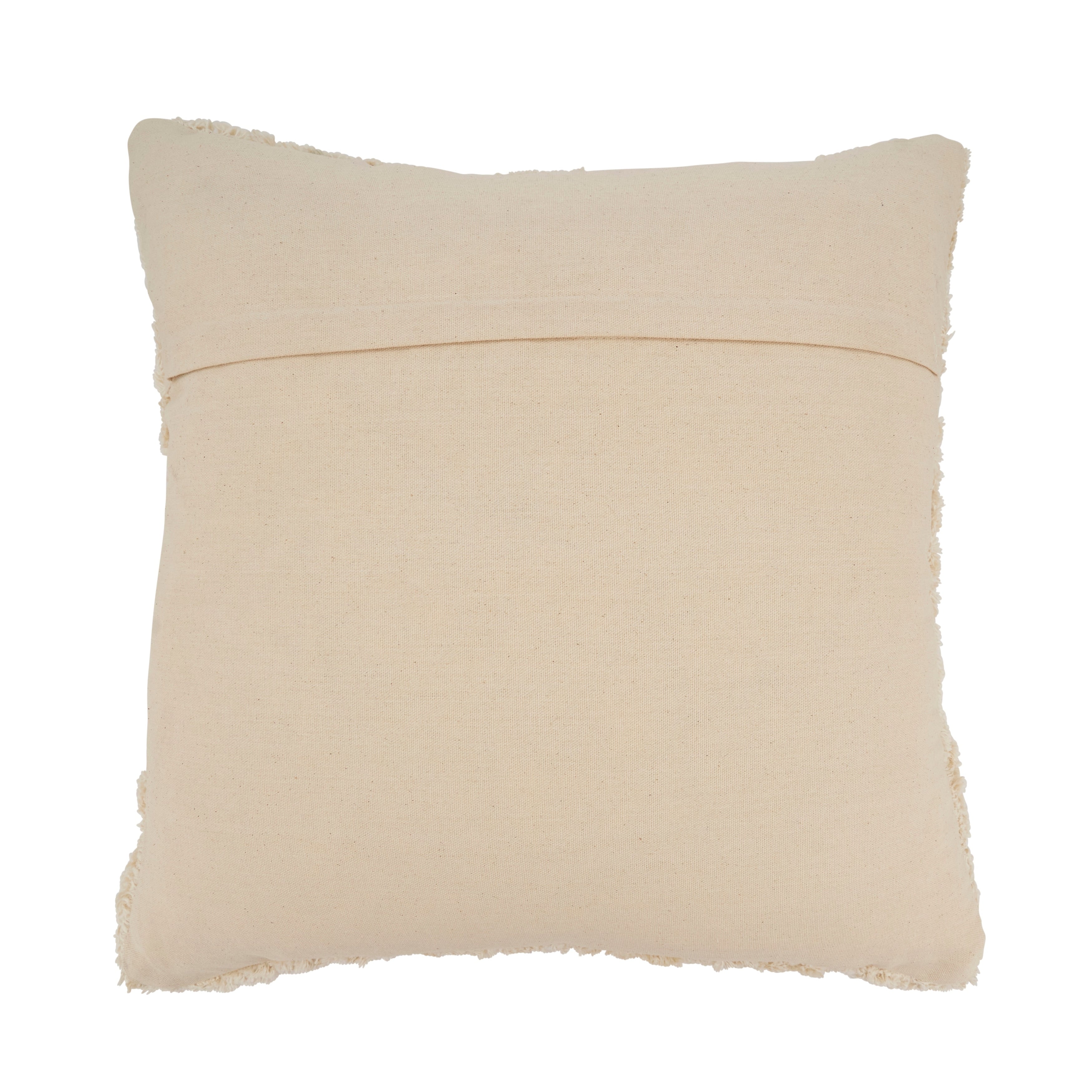 Tufted Symmetry Embroidered Throw Pillow