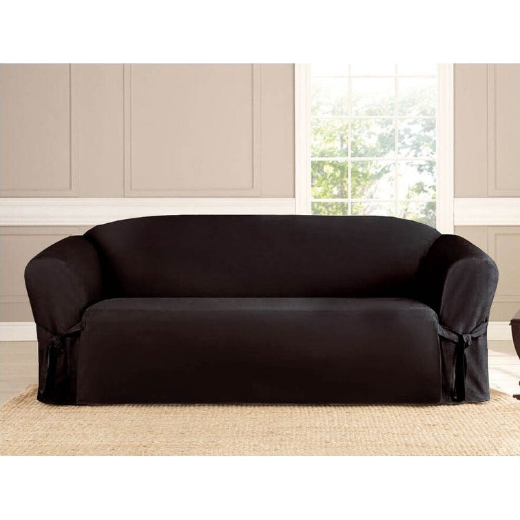 Microsuede Slipcover Furniture Protector Sofa Cover - Loveseat