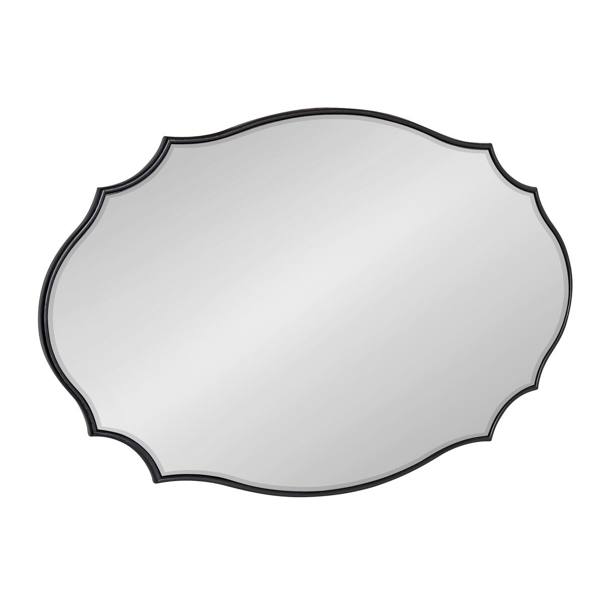 Kate and Laurel Leanna Scalloped Oval Wall Mirror