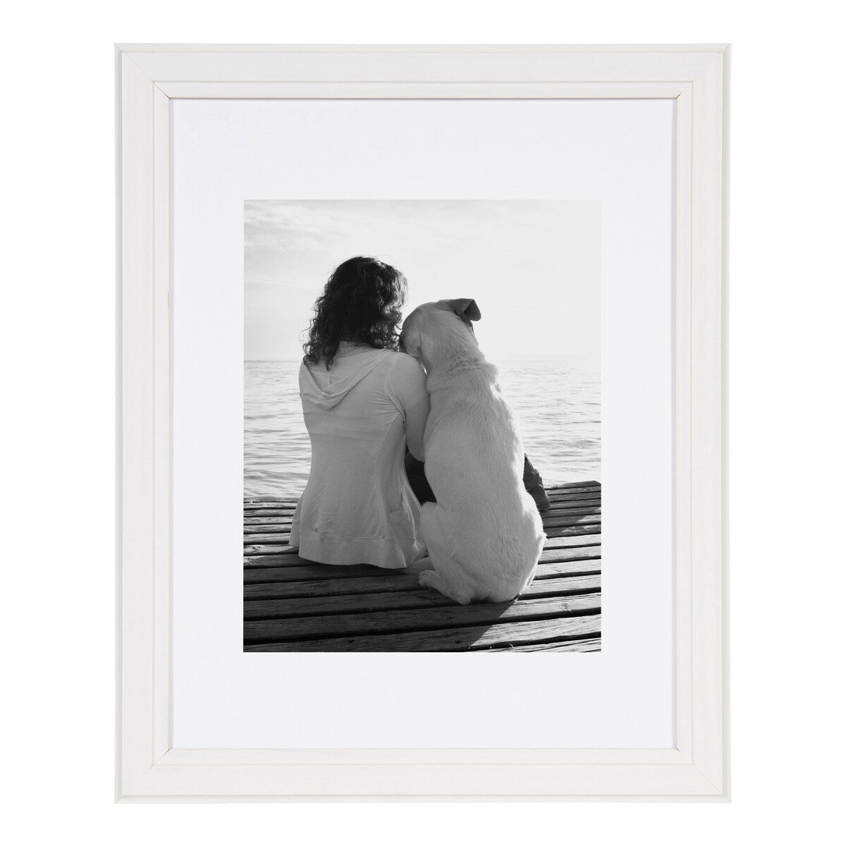 DesignOvation Kieva 11x14 matted to 8x10 Wood Picture Frame, Set of 4