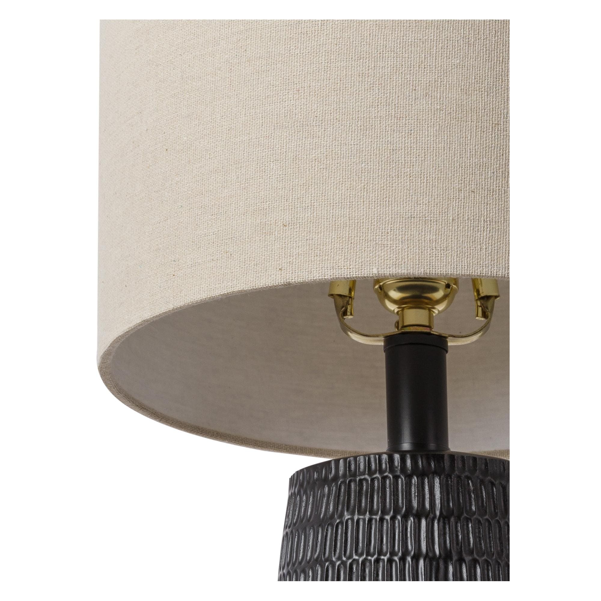 Leipzig Classic Textured Resin Tall Table Lamp - 21H x 10W x 10D