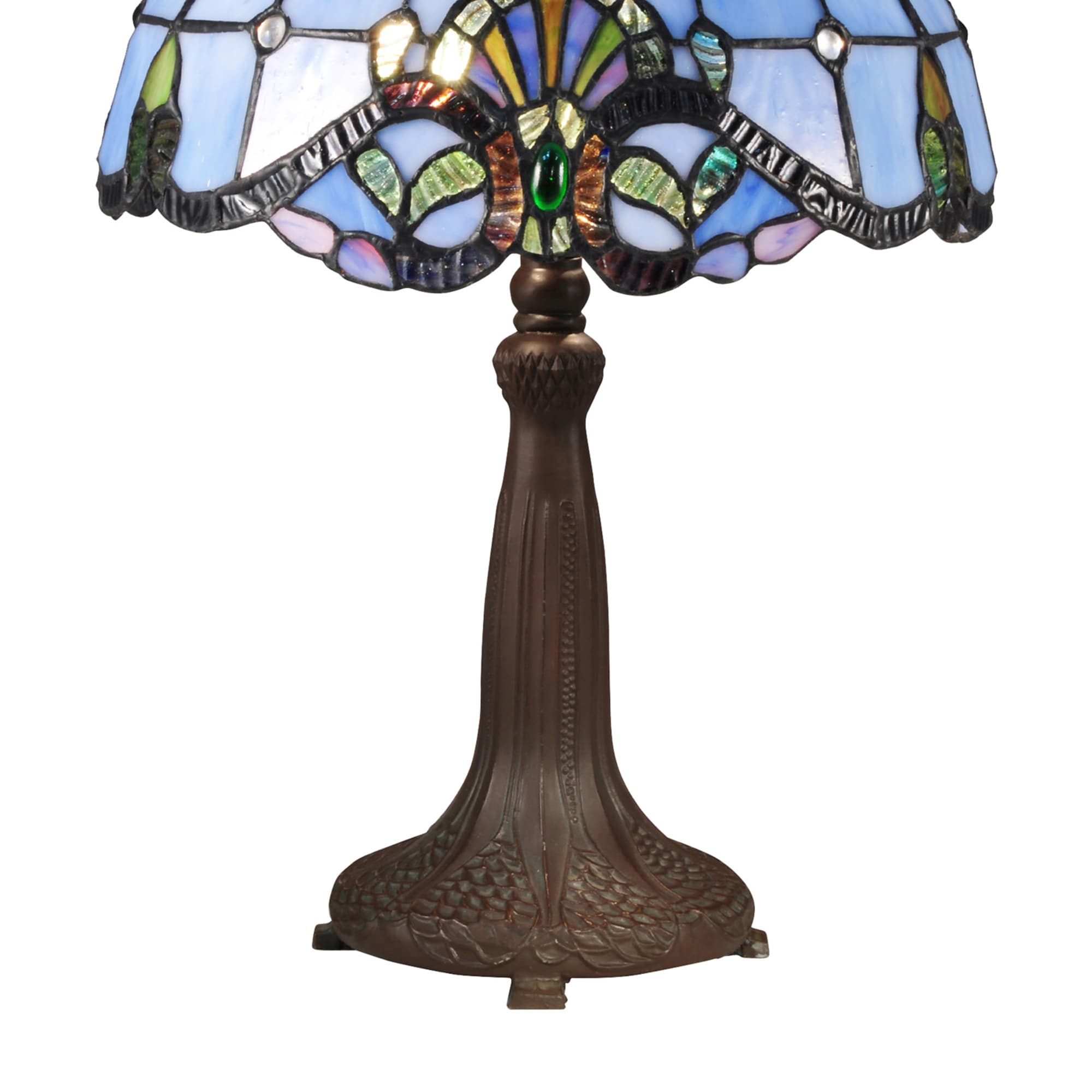 Blue Baroque Table Lamp