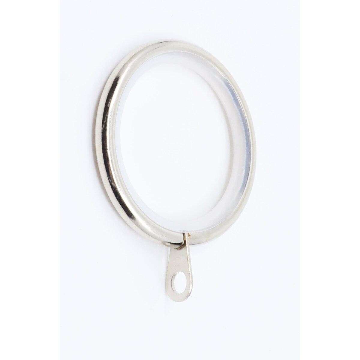 Meriville 1.5-Inch Inner Diameter Metal Curtain Rings with Eyelets and inserts