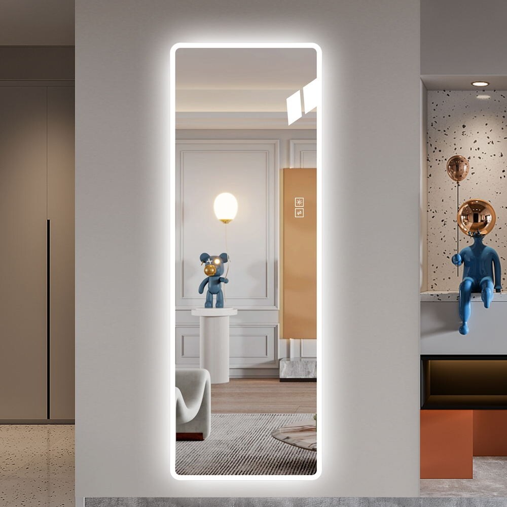 Full Length Mirror Lighted Vanity,Body Mirror,LED Mirror,Big Size Rounded Corners