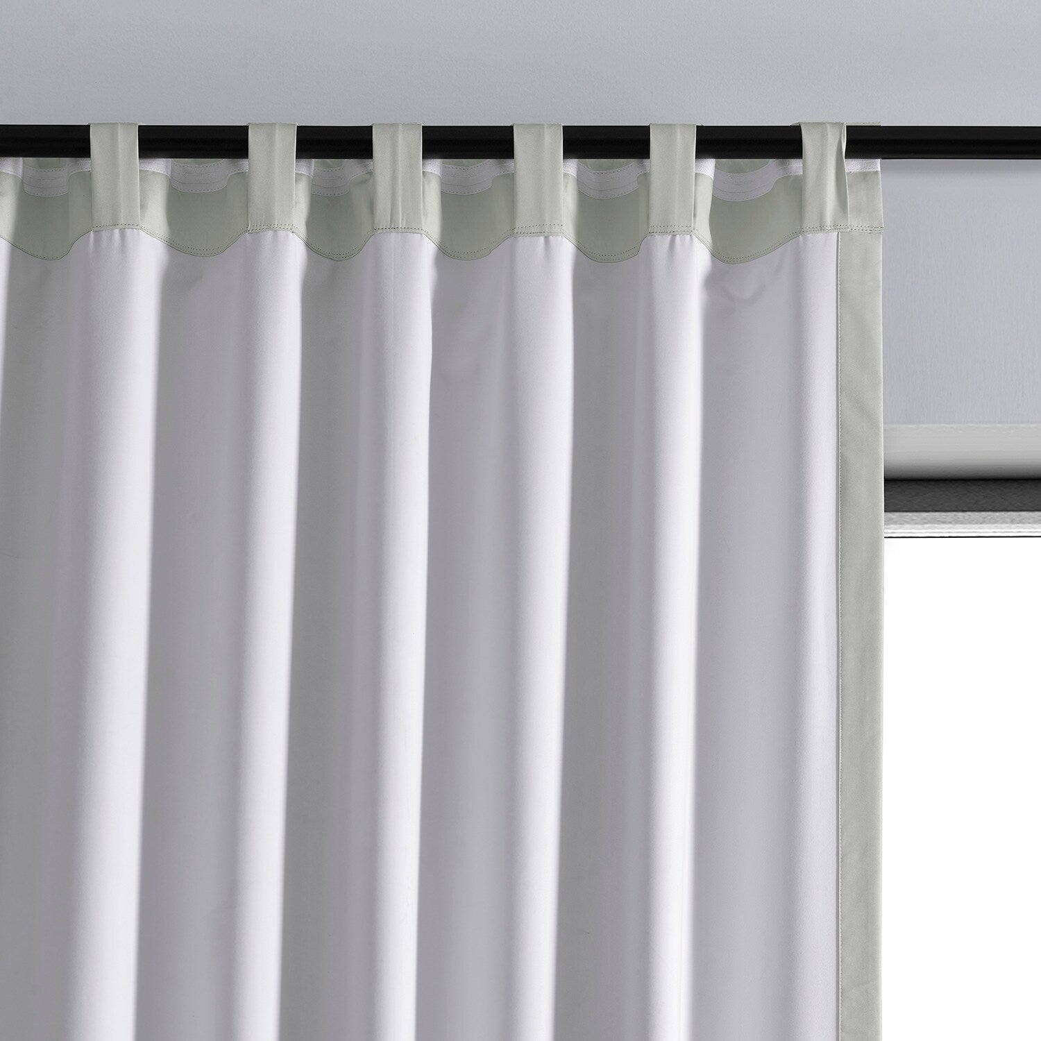 Exclusive Fabrics Essential Polyester Solid Blackout Curtains - Thermal Insulated Window Curtains Rod Pocket (Single Panel)