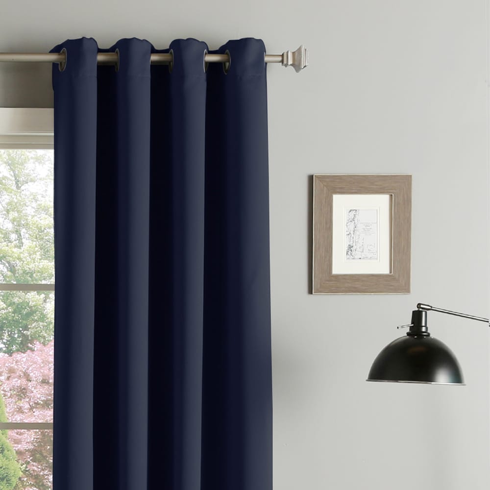 Aurora Home Grommet Top Thermal Insulated 96-inch Blackout Curtain Panel Pair - 52 x 96 - 52 x 96